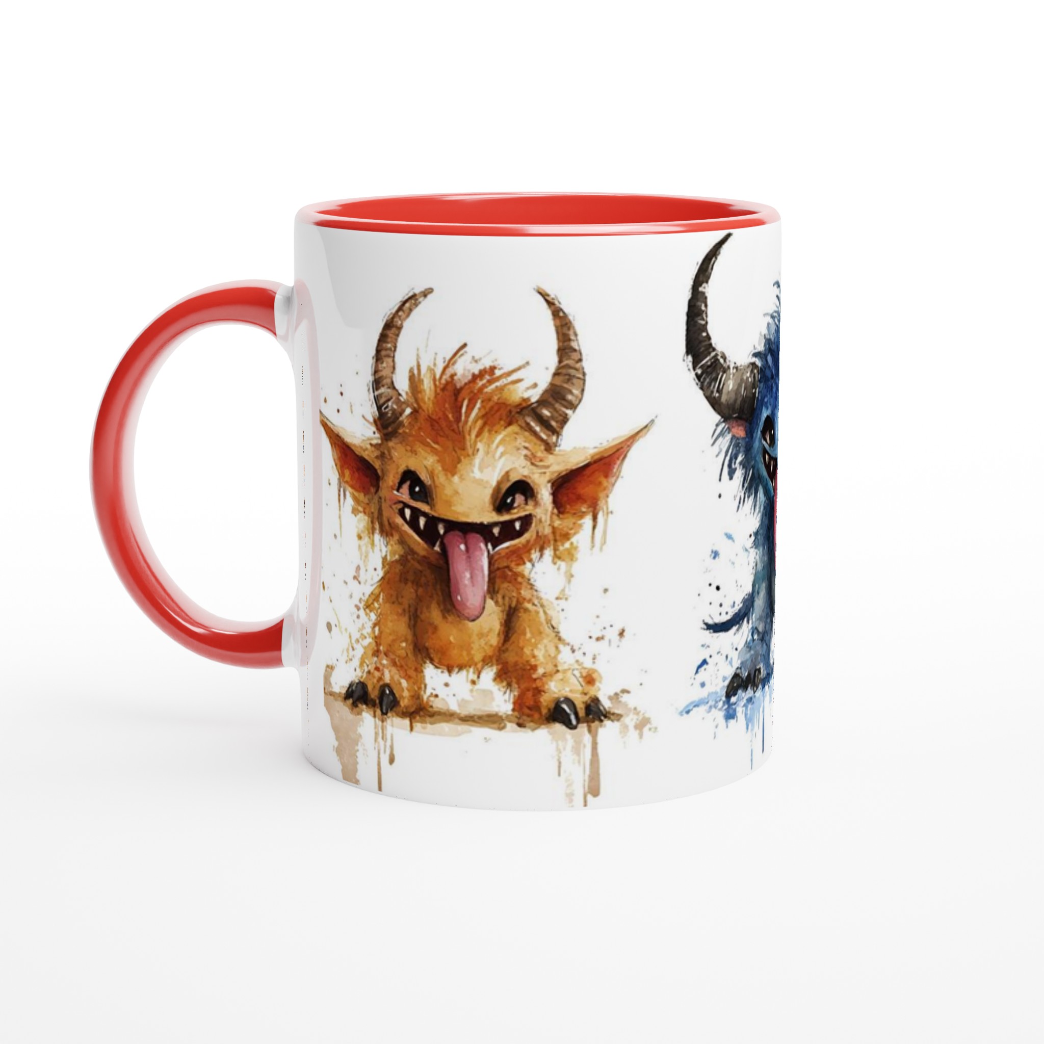 Lekfulla Monster Mugg – Charmiga Vattenfärgsvarelser i Valfri Färg, 11oz Keramisk Mugg 5 1de3aa16-5c5c-4f37-9698-e0dd6eb854a9
