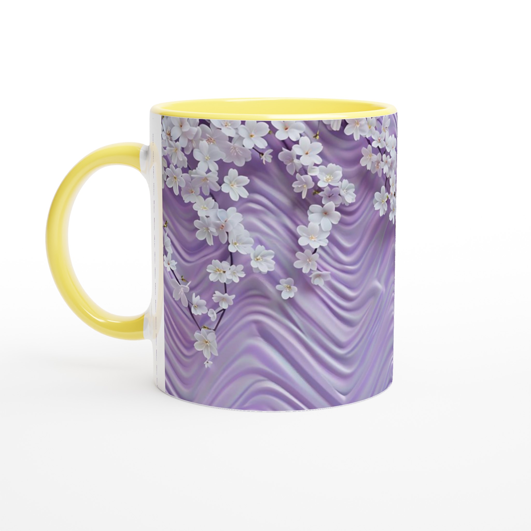 Lavendelblomster 11oz Keramikmugg – Välj bland 7 Förtrollande Färger 3 1e010aef-28dc-4397-b4b6-47c9cf4b66c0