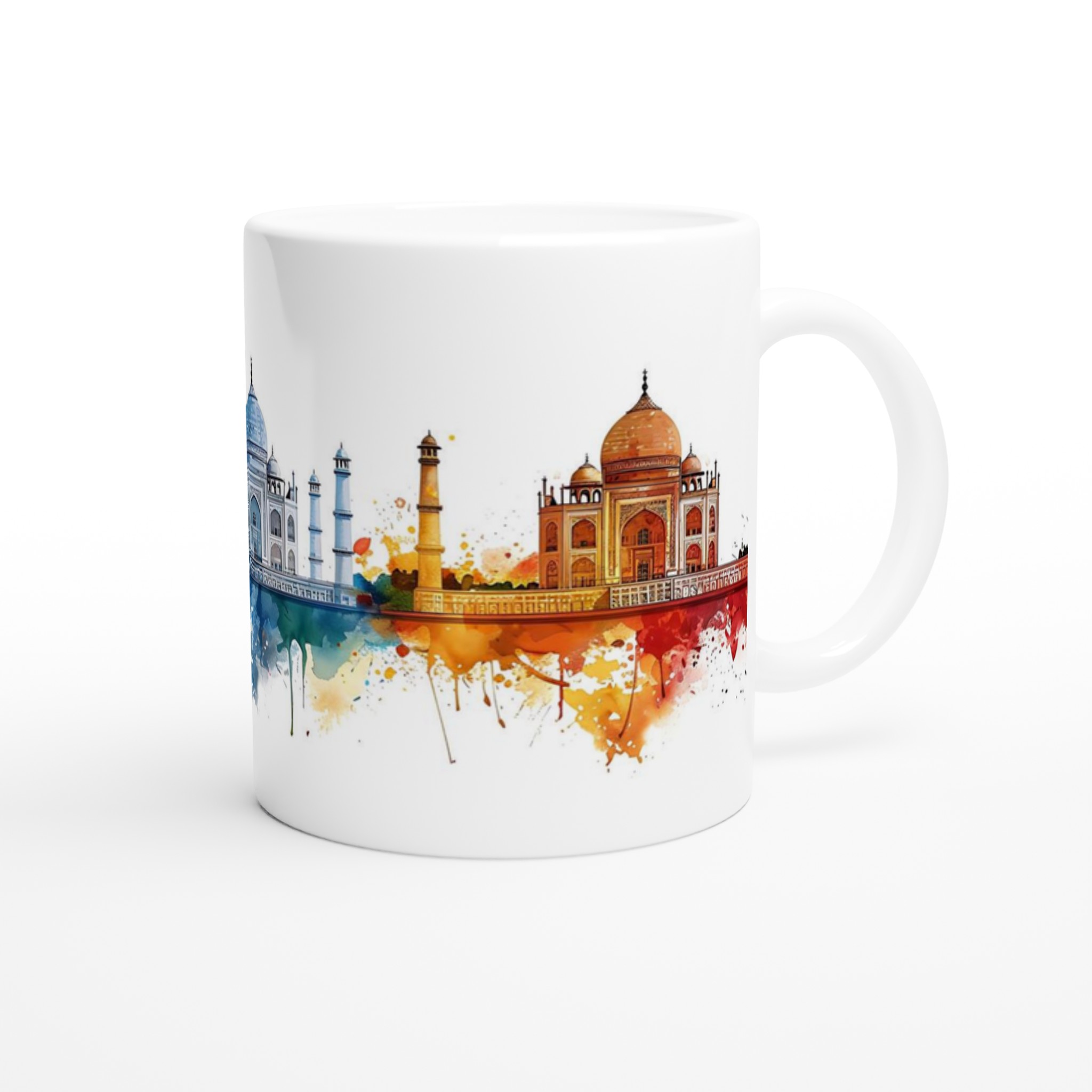 Taj Mahal Akvarell Mugg – Kulturell Skönhet i Levande Färg, 11 oz Keramik Mugg 9 1e081d8d-0a12-4229-9299-fcacbfcf4890