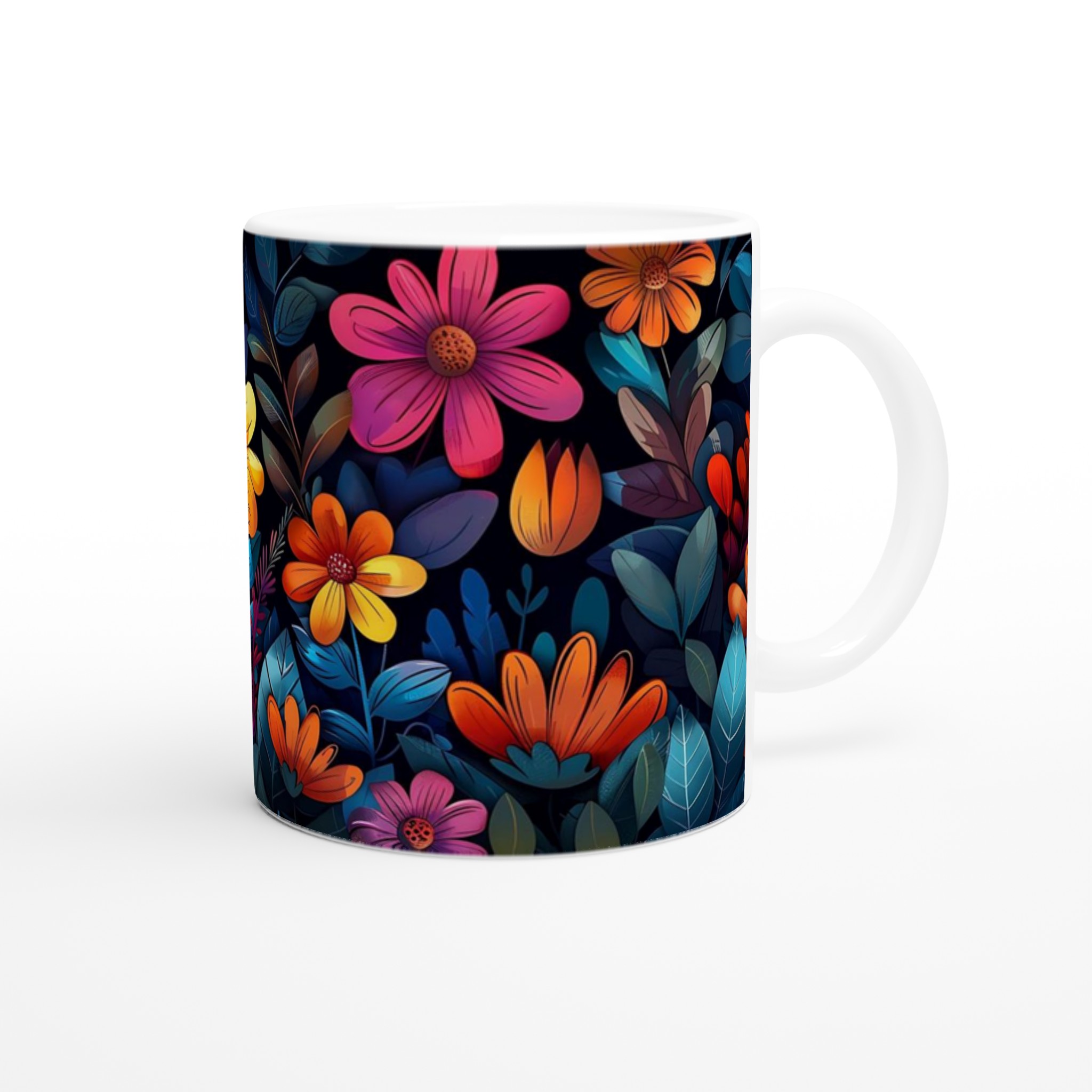 Mugg med Blomsterträdgård: Färgglad Keramikmugg i 7 Nyanser för Kaffe- och Teälskare 9 1e230d2a-fc02-422c-9b13-2f72f27f9e25