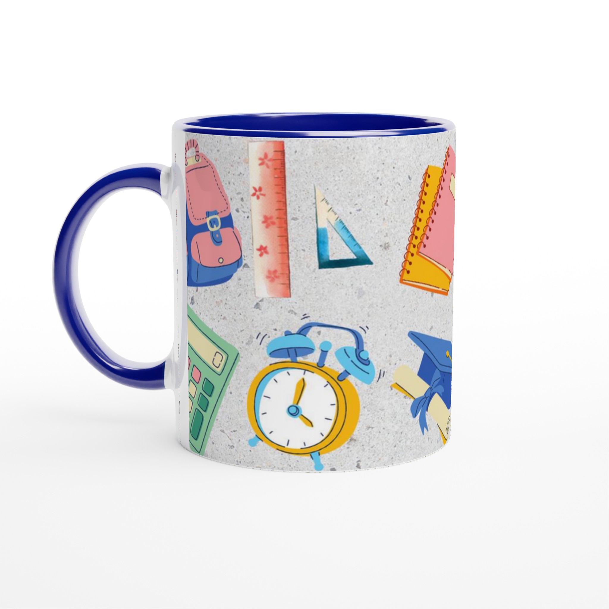 Vit 11oz keramisk mugg med lekfull skolstil – välj bland sju livfulla keramikkulörer 2 1e31c8eb-6d6c-4bb5-a31d-4d8cb3256e4d