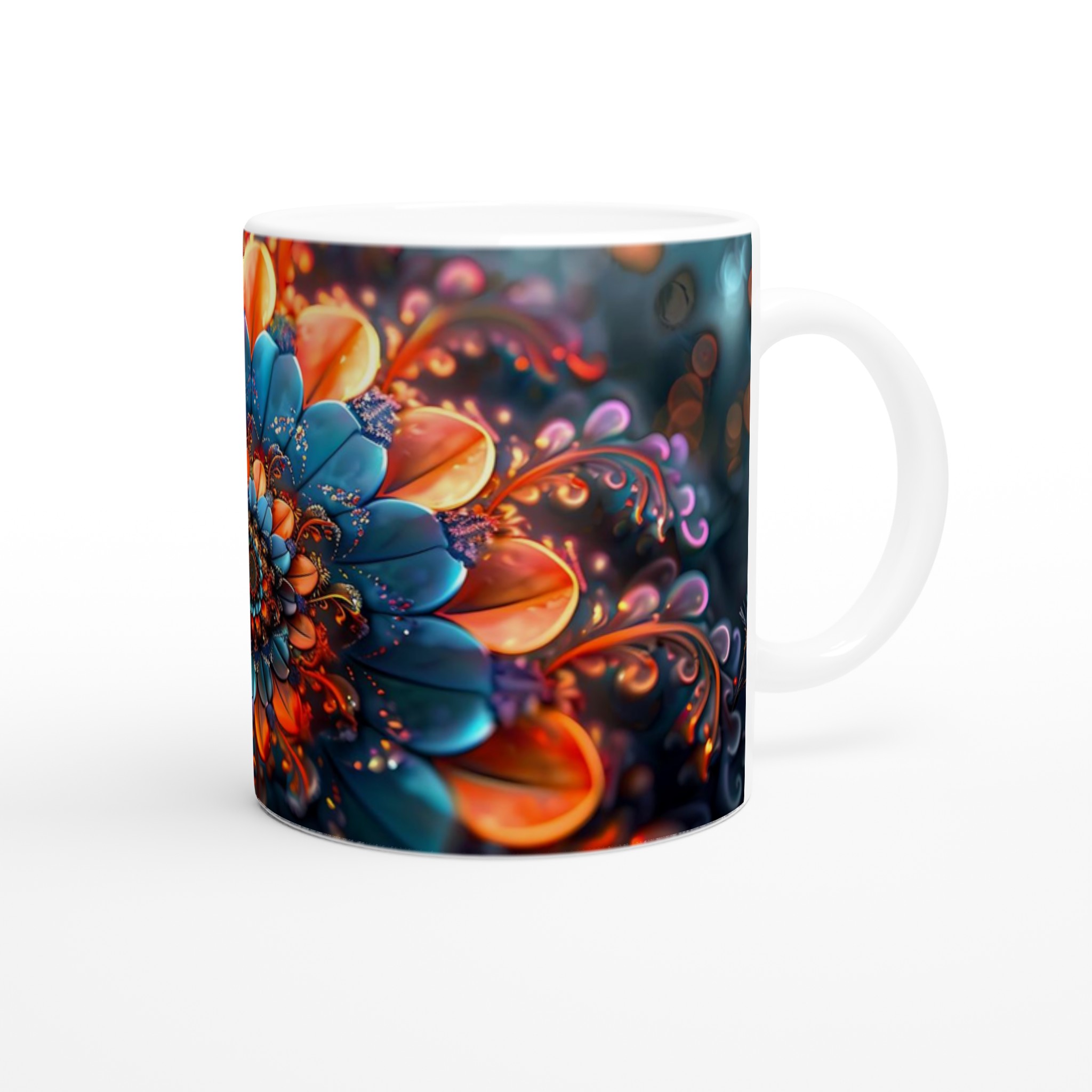 Abstrakt Mandala Konst 11oz Keramisk Mugg – Levande Färger för Din Vardagslyx 9 1e71d46f-da6d-451a-81cf-202c727b3f7e