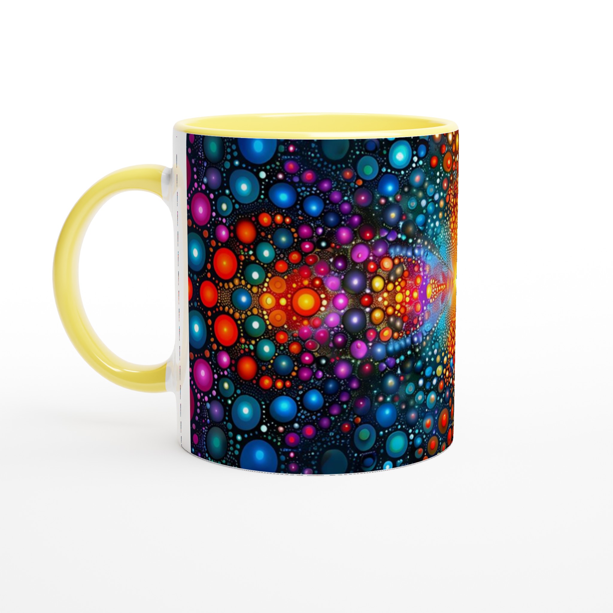 Kosmisk Dans 11oz Keramisk Mugg - Psykedelisk Färgexplosion för Din Favoritdryck 3 1e80f8ee-1713-40a5-adf8-2231c9199fb3