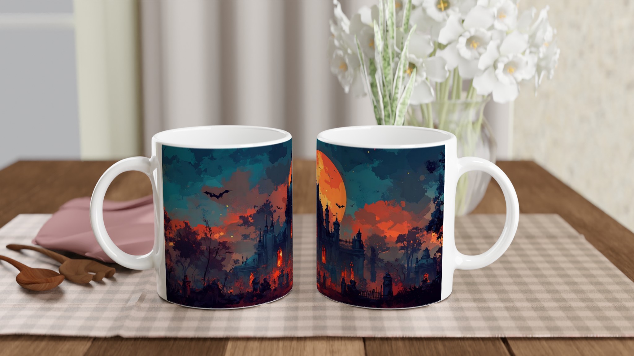 Mörk Fantasi Slottsmugg – 11oz Keramikmugg i ditt val av 7 färger 10 1f08d9b3-a188-436a-99a9-851a1acb9280