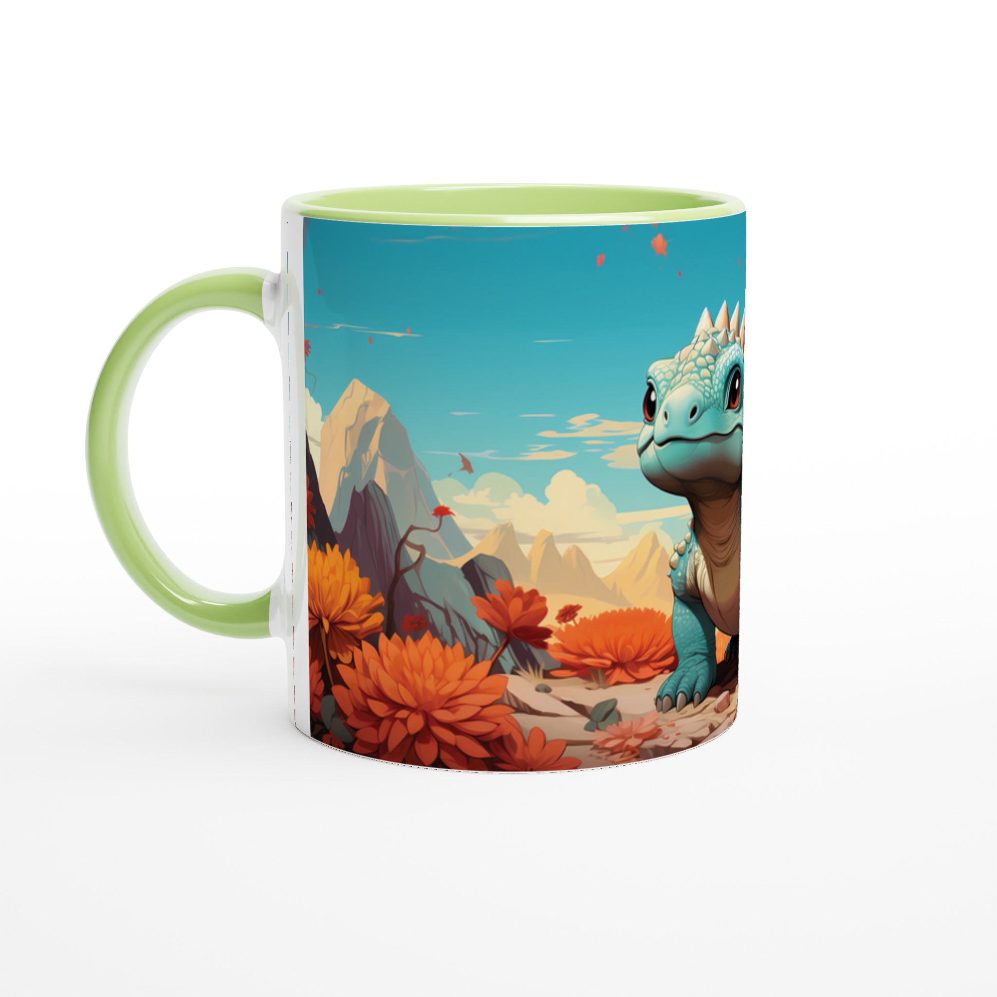 Söt Dinosarie Mugg - Skär, Levande Illustration för Kaffeälskare i Din Favoritfärg! 7 1f2f0d20-733a-425d-a584-d33d0b4f355d