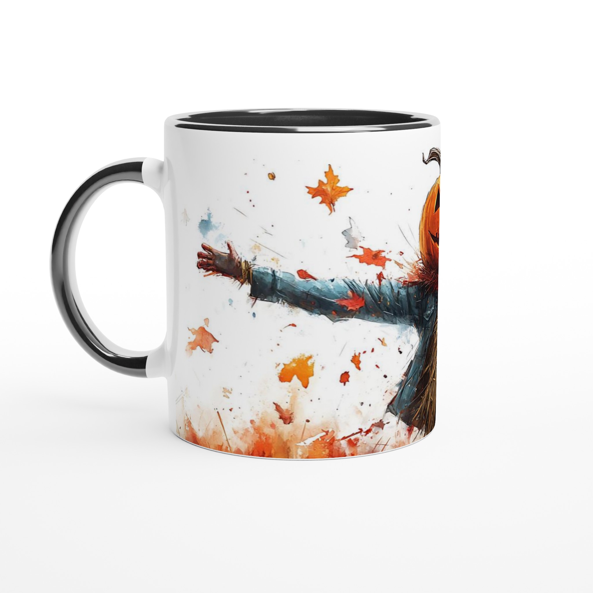 Glad Halloween Pumpa Skrämma Mugg – Levande Akvarell Keramik Kaffekopp i Flera Färger 4 1f3be290-edbd-4b61-a3dd-df7ac85b161f