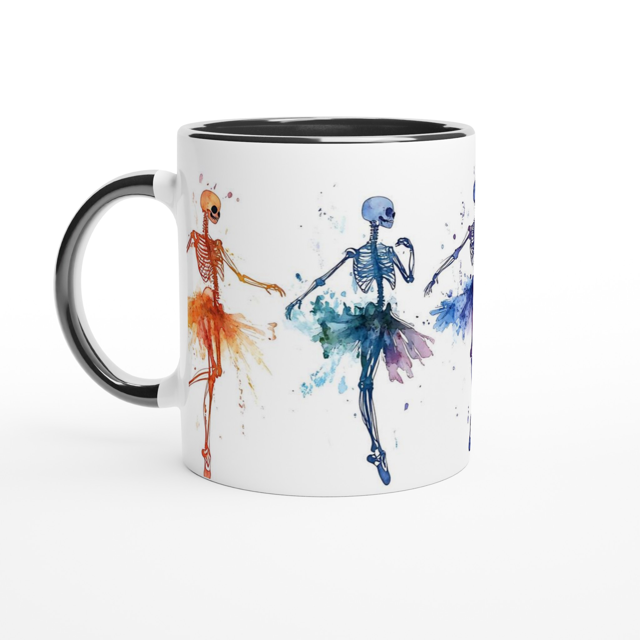 Dansande Akvarell Skelett Mugg – Färgstark Keramisk Kaffemugg i ditt val av sju nyanser! 4 1f5f0b18-7cb4-4d20-84be-4ad3ba7f99a2