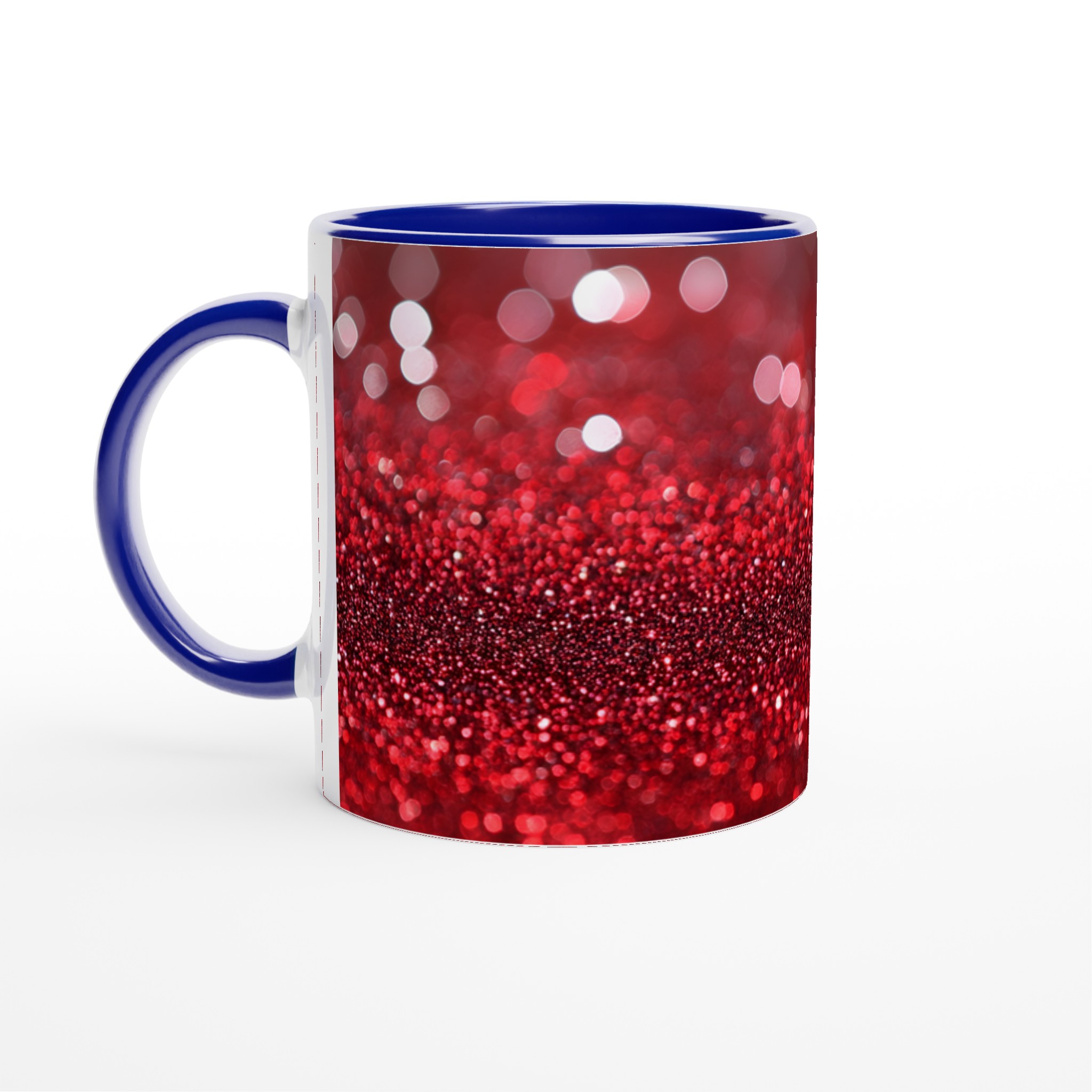 Glittrande Keramikmugg i 11oz – Strålande Red Glitter Design i Flera Färger 2 1f6ebe24-f62c-40c4-9f9d-44f644578f74