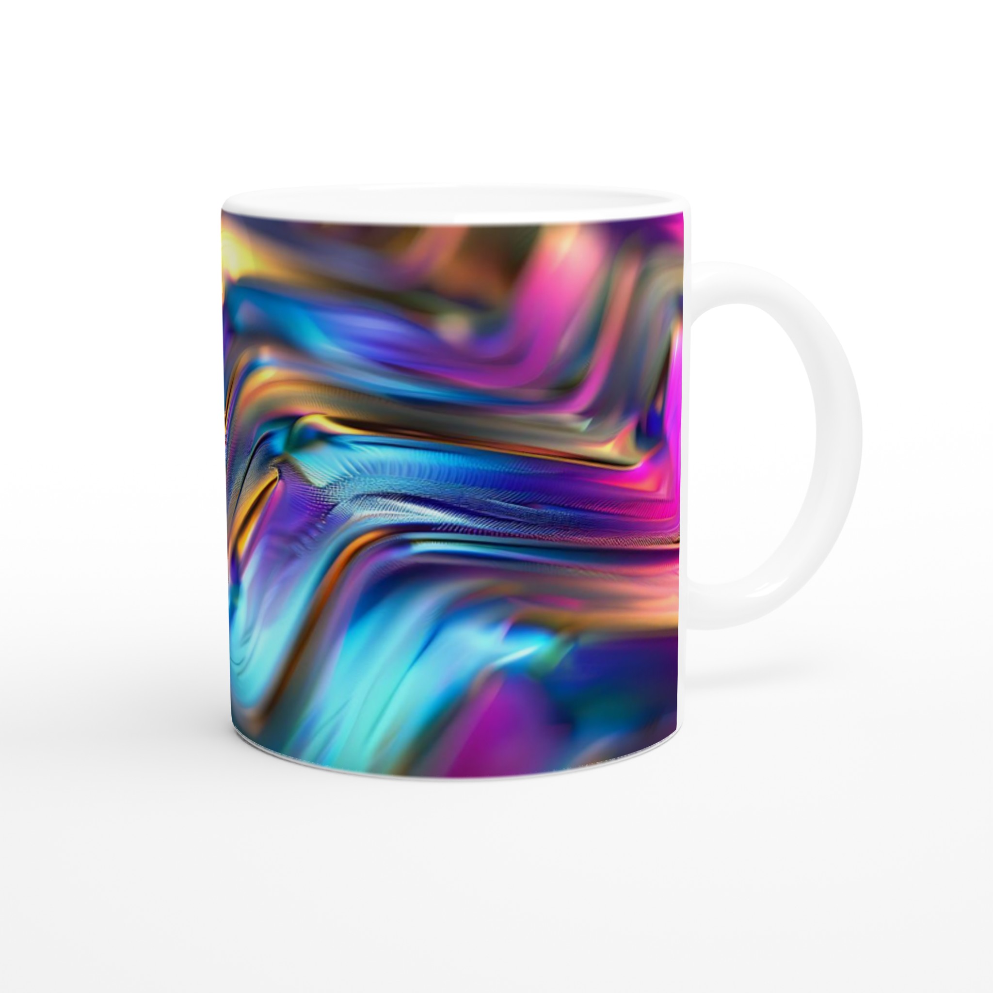 Abstrakt Holografisk 11oz Keramisk Mugg – Vibrerande Färger för en Magisk Kaffestund 9 1fcbbbb4-0129-472a-9222-67c10cbbc538