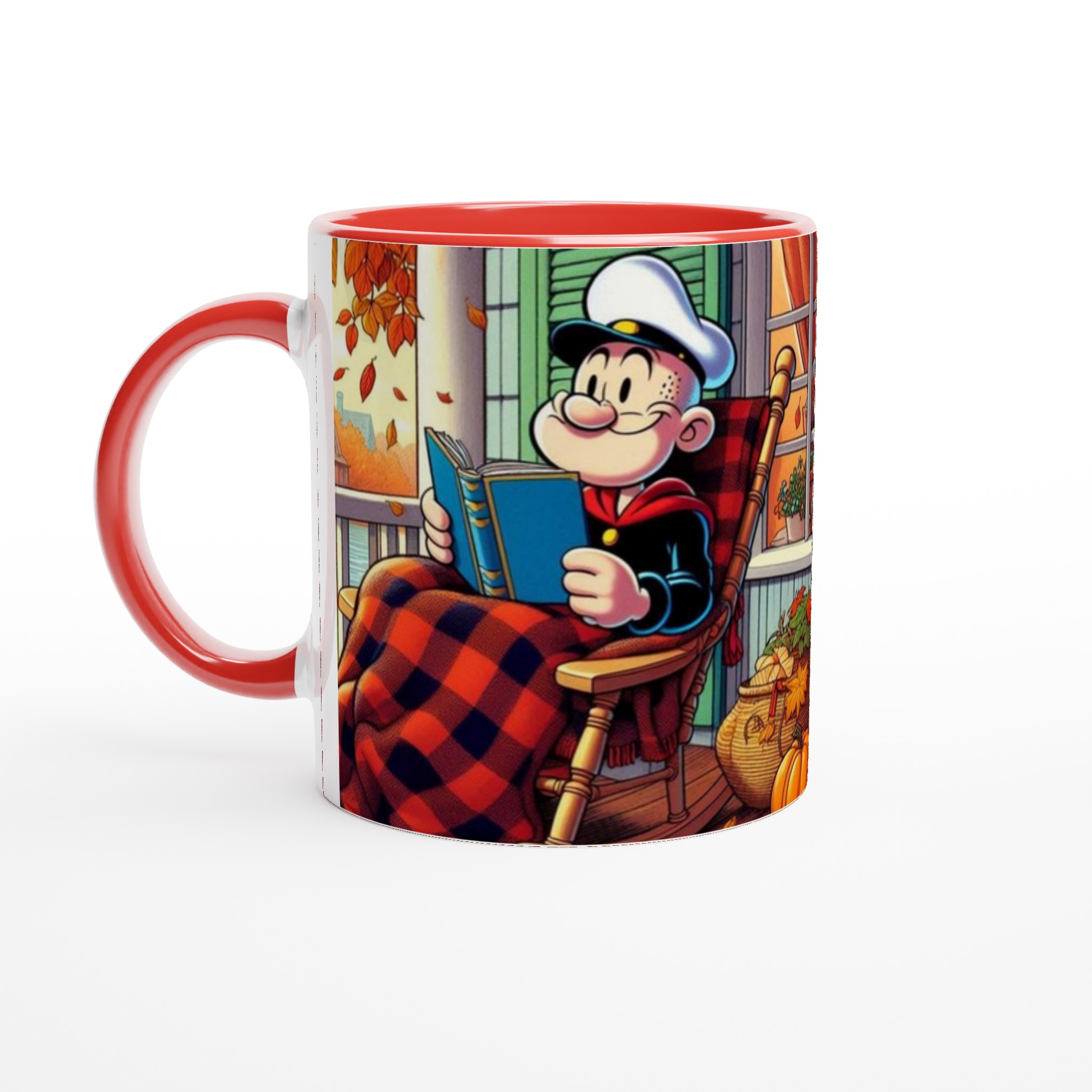 Vit 11oz keramisk mugg med höstinspirerat motiv i varma färger 5 1feb66e7-e4a1-41e8-8043-0e86d96c1f5b