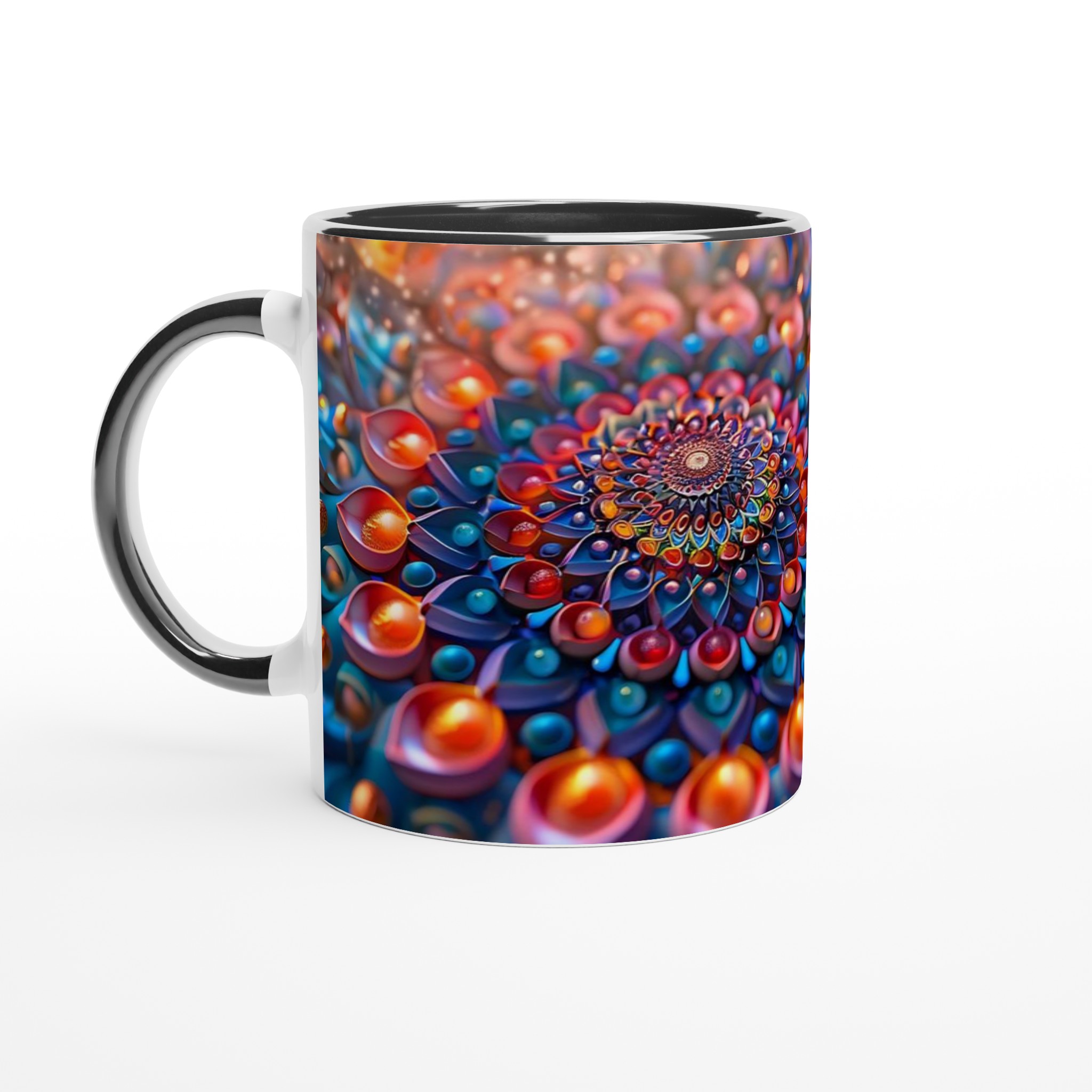 Kosmisk Blomster Keramisk Mugg – Upplev Din Favoritdryck i Strålande Färg 4 200233f3-5300-4f54-bd00-c60ffa79709c