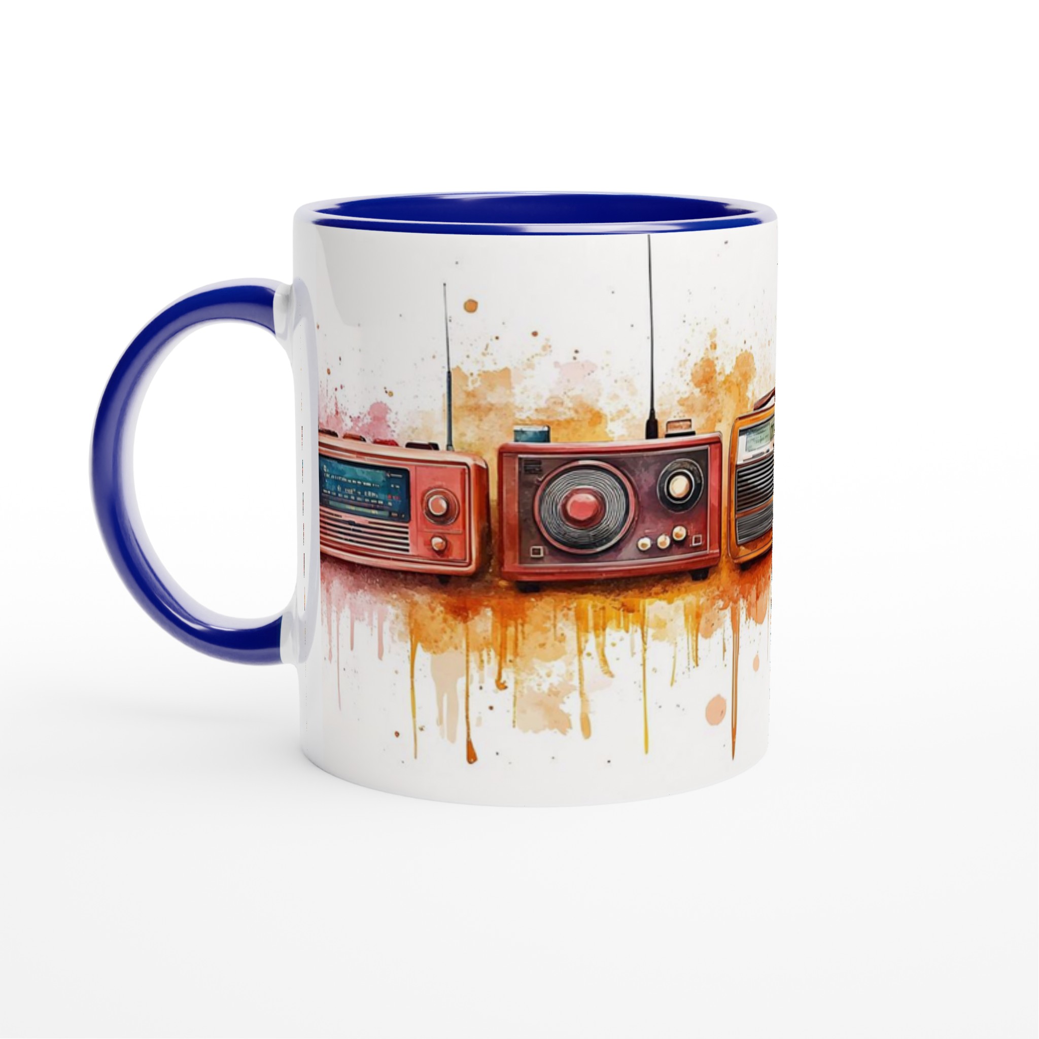 Retro Radios Akvarell Mugg – Nostalgisk Design i Ditt Val av Keramiska Färger 2 20041952-eb16-444c-9420-fe5f54aaecab