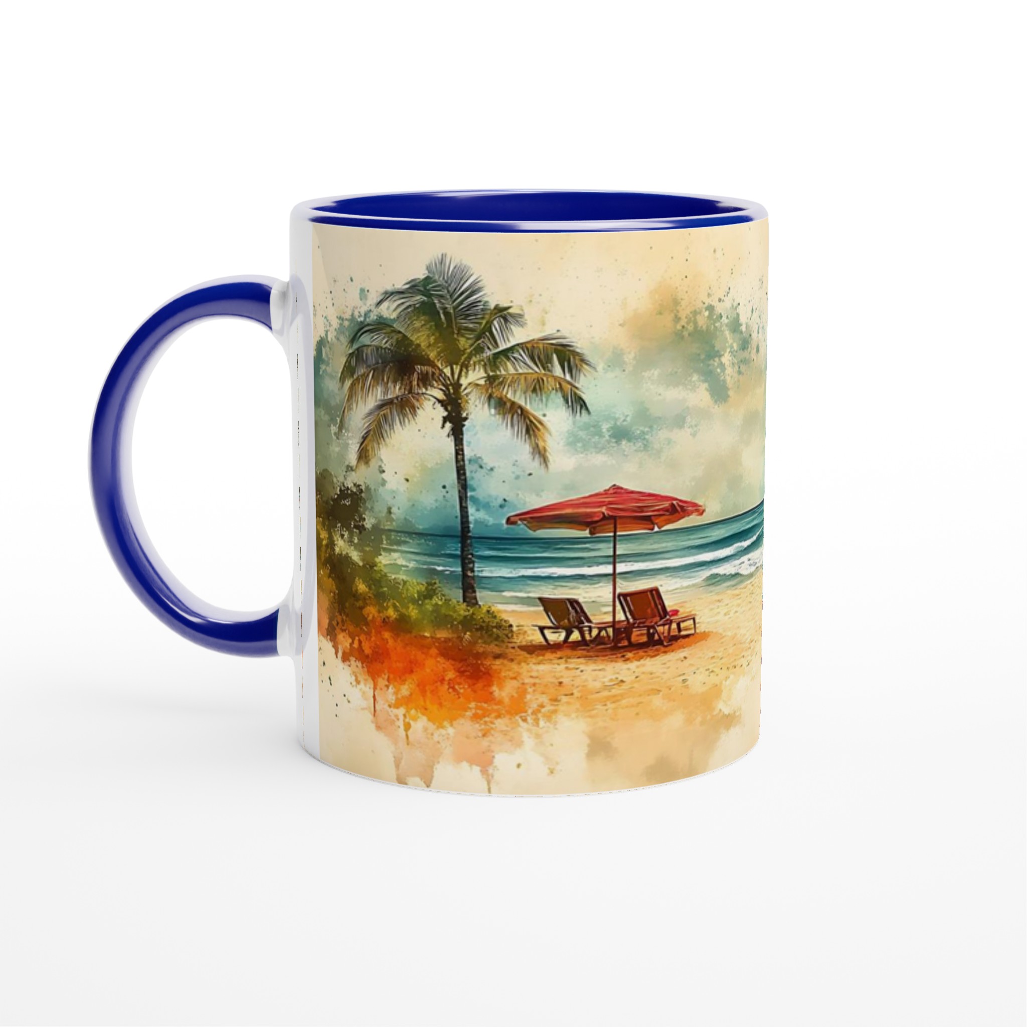 Summer Dreams Keramikmugg - Akvarell Beach & Surfmotiv i Väljbar Färg 2 20365c68-0e6c-47c0-bef9-e1009fc3ffd3