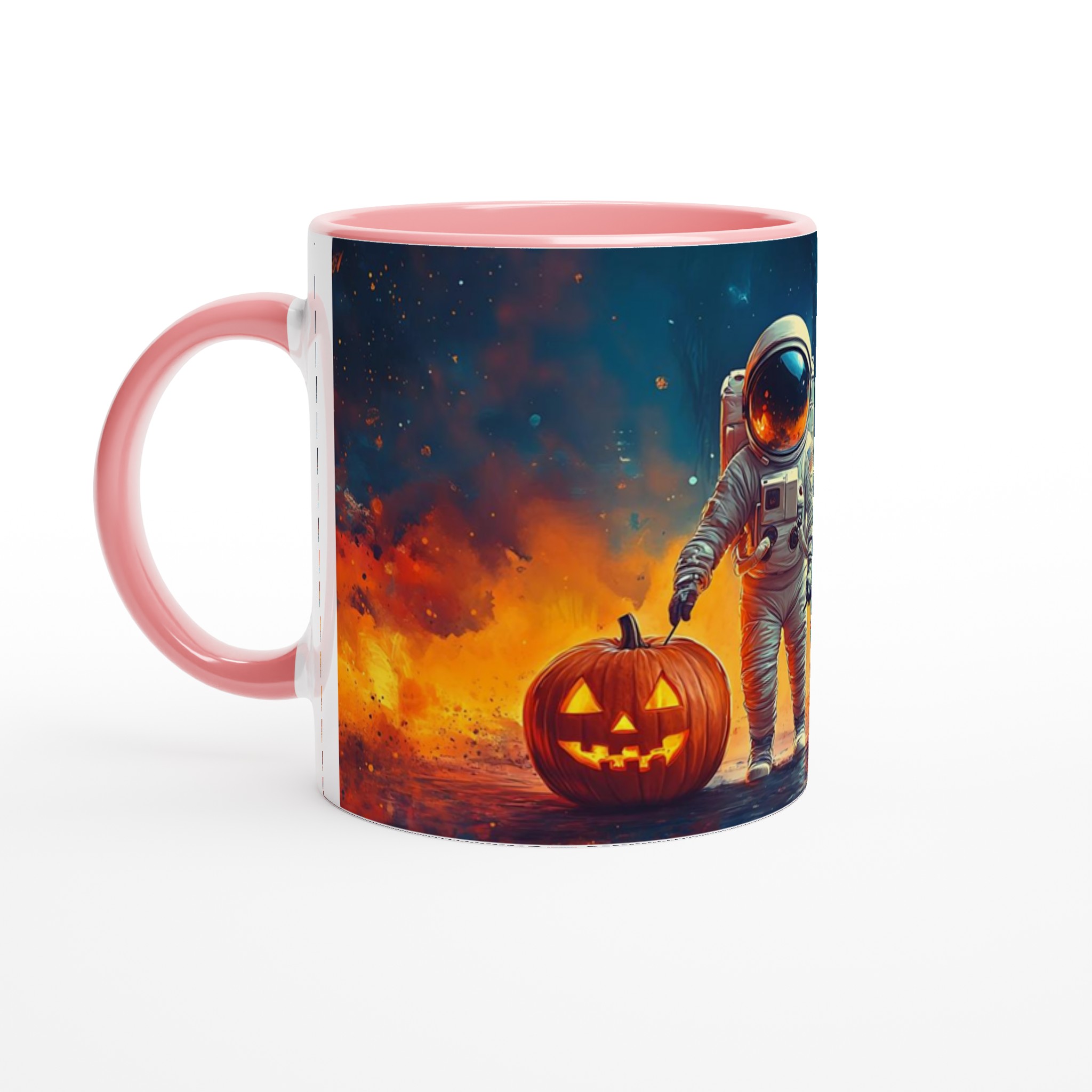 Cosmic Halloween Äventyr Mugg – Rymdresenären & Pumpan i Din Favoritfärg 6 2041265f-adba-4520-99ca-e74b6e6f8ee9