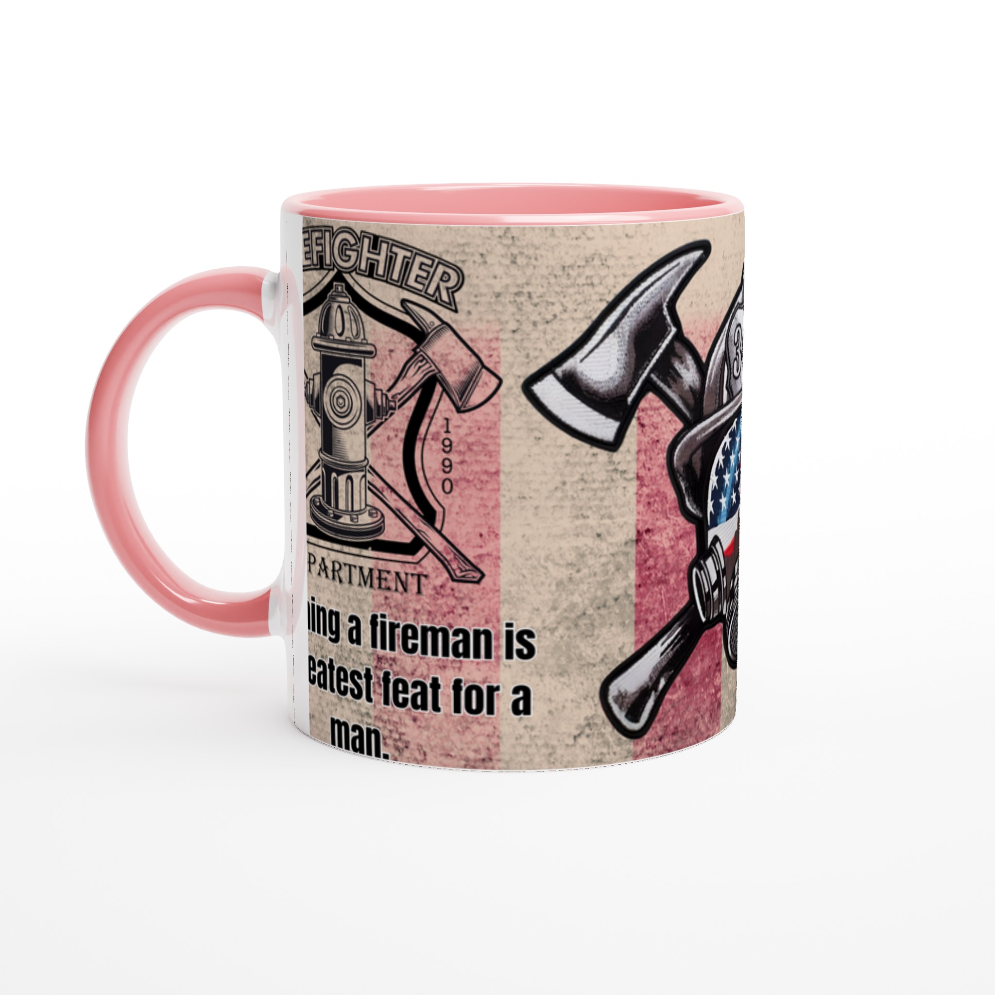 Vit 11oz keramisk mugg med eldsjäl-design – välj bland sju kraftfulla färger 6 20821f18-a611-49d2-b4cc-fe3fc762920f
