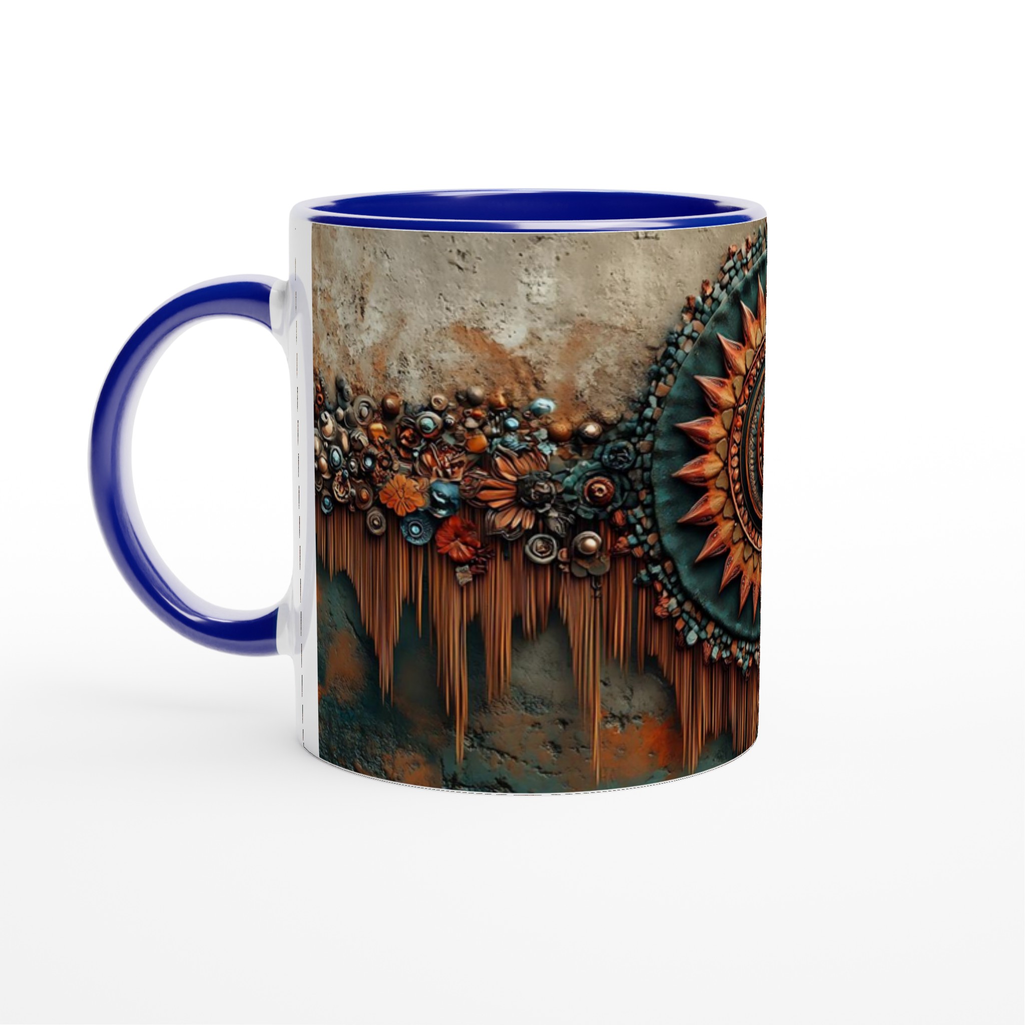 Aztec Sun Mandala Mugg - Vibrerande, Unik Keramikmugg i ditt val av sju färger 2 20a008e5-703f-415b-a35f-25d3432bb0e6