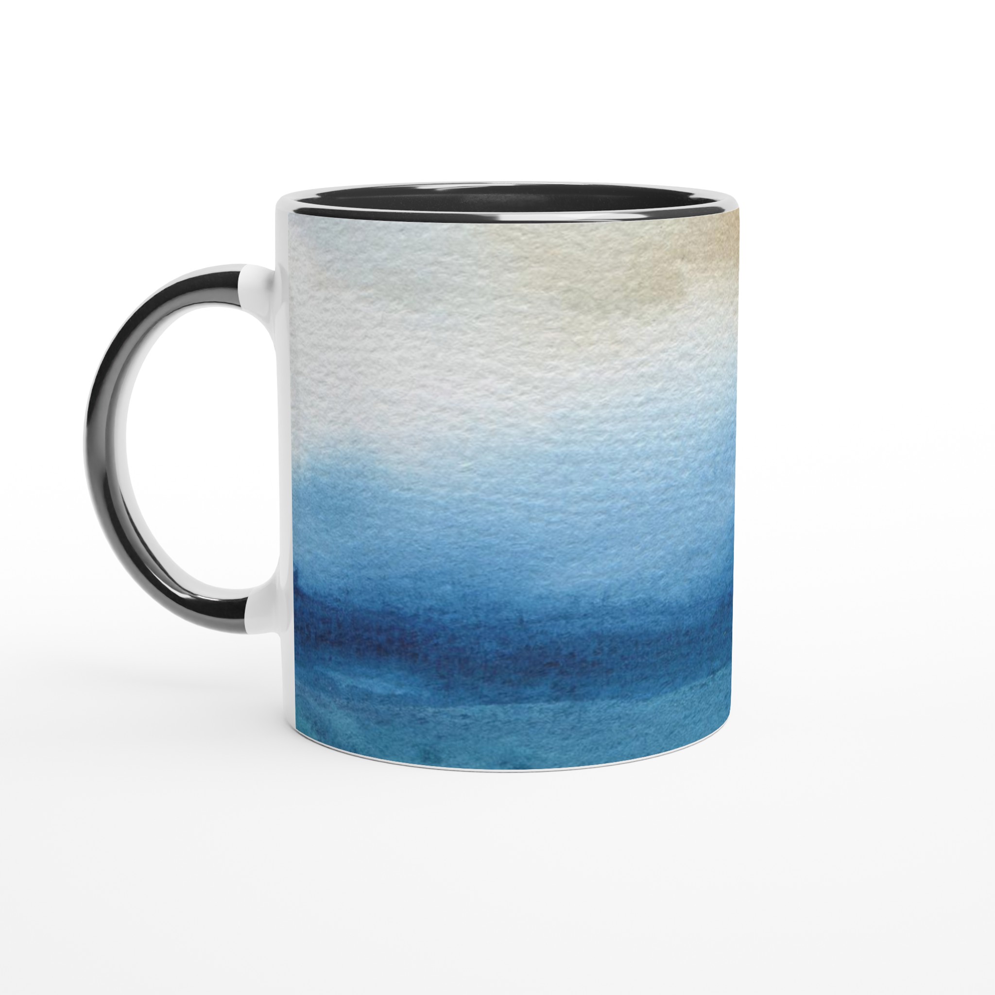 Elegant Vit 11oz Keramisk Mugg med Havsblå Akvarellkänsla 4 20b54fa2-3c3d-427b-93b7-13f249345095