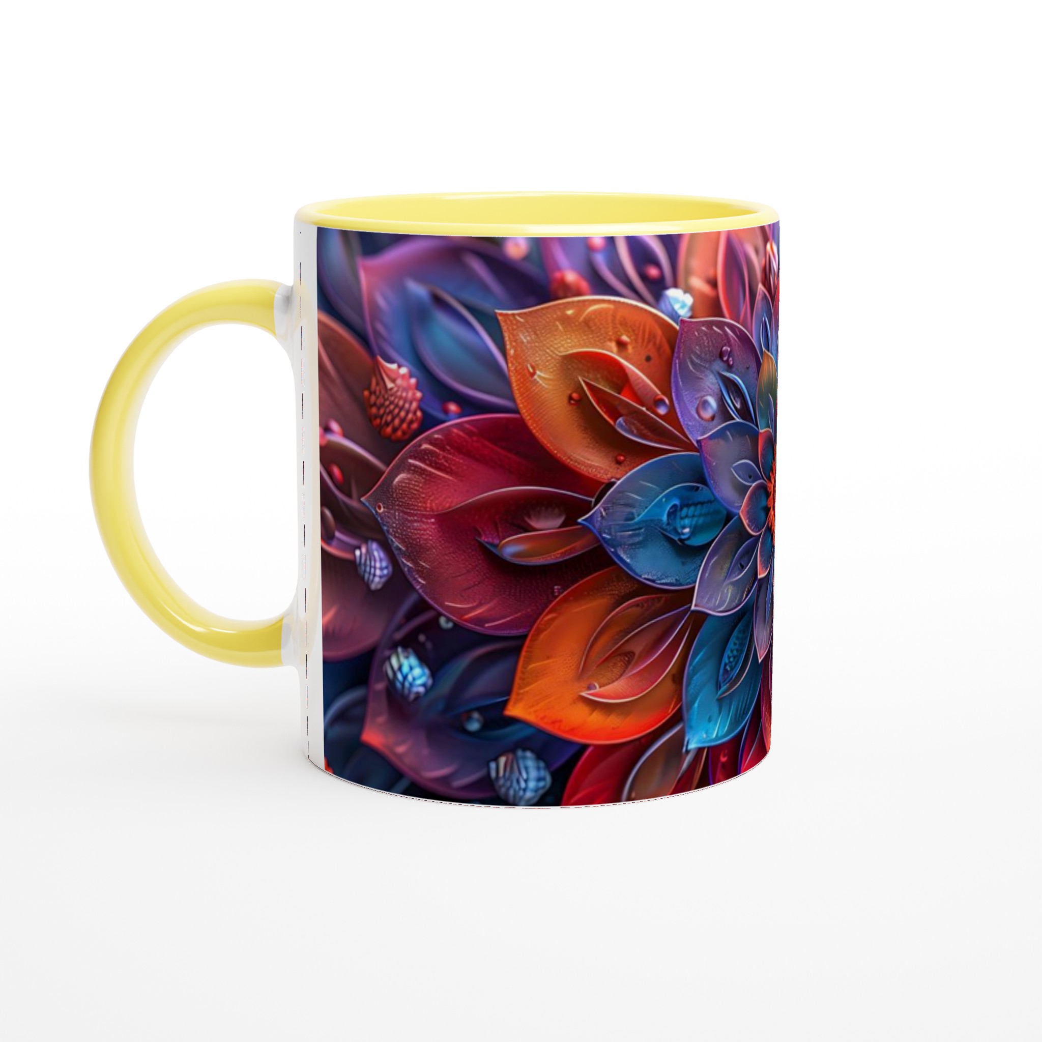 Abstrakt Mandala 11oz Keramisk Mugg – Konstfull Design i Levande Färger för Kaffeälskaren 3 20c404fc-82e6-45af-aed6-e23de019cfbf