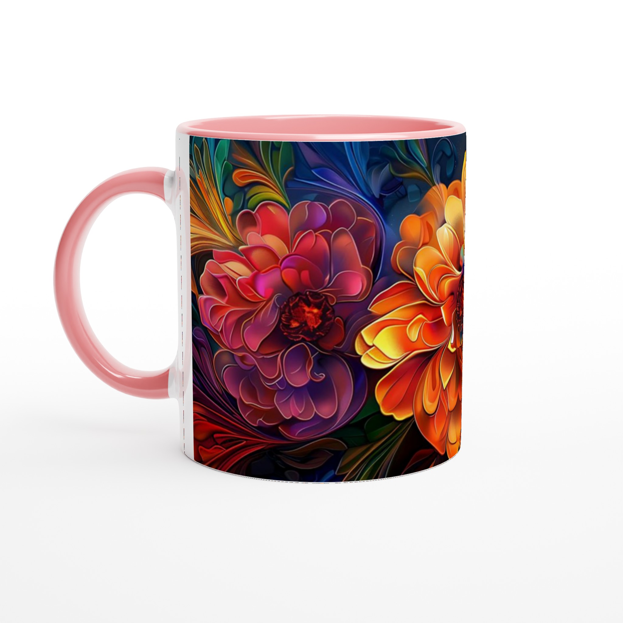 Abstrakt Blomster Keramikmugg 11oz – Levande Konst för Dina Fikastunder 6 20cacddf-c9b9-4a9e-9bc0-5e8ad690d8a9