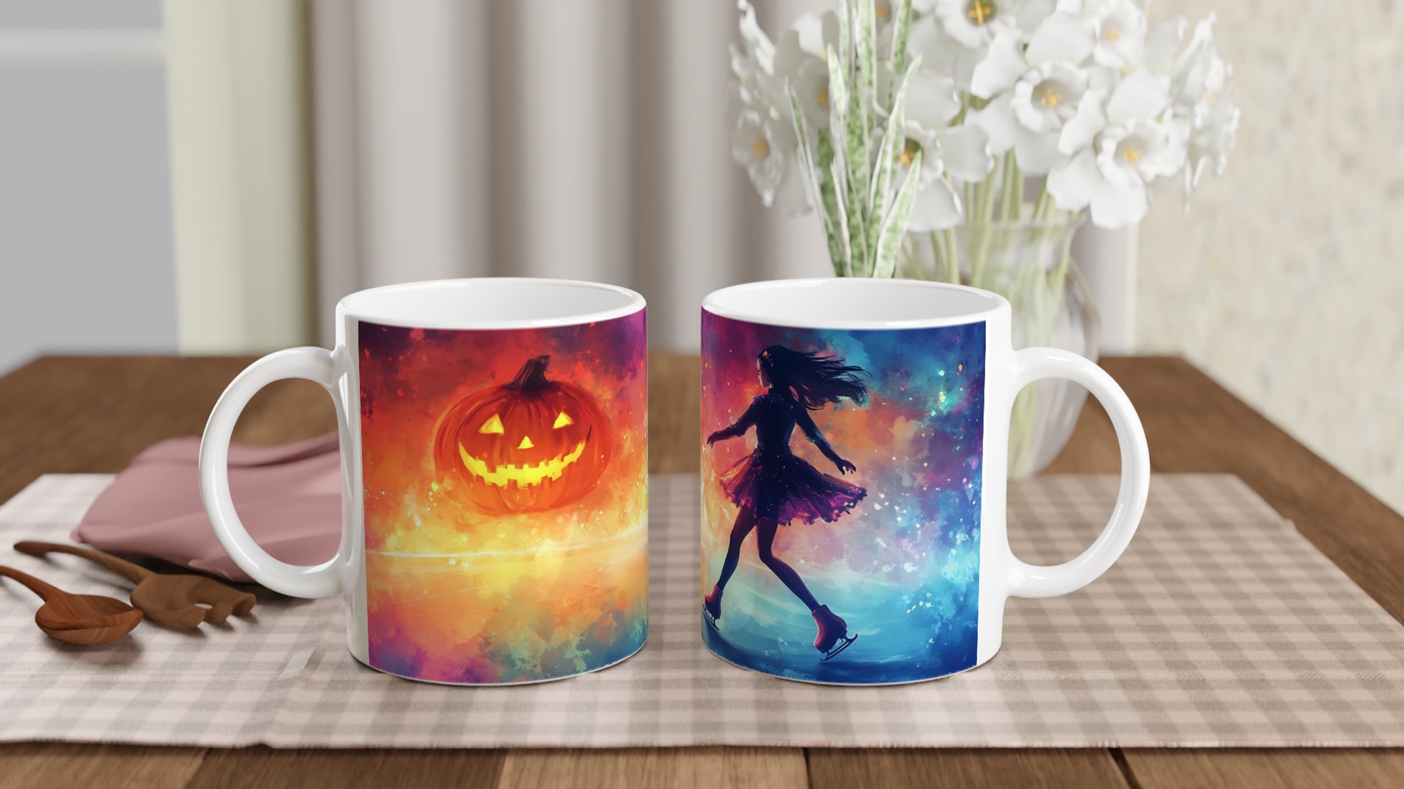 Magisk Halloween Skridskoprinsessa Mugg – Unik Design i Flera Färger 10 20f1627c-eb07-426c-9c52-96d974f58b3e