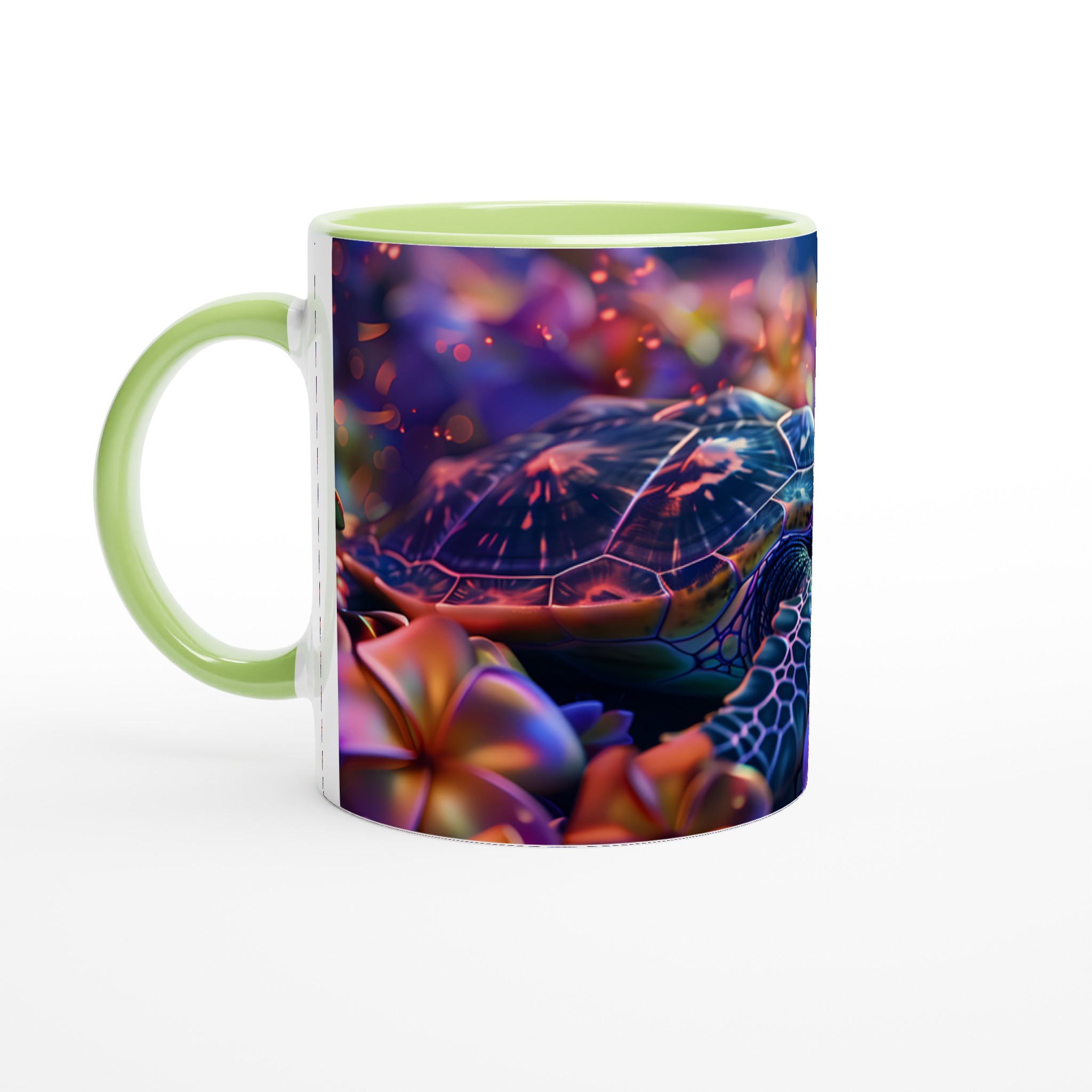 Neon Havssköldpadda 11oz Keramikmugg – Välj din färg för en magisk kaffestund! 7 21124312-504d-43e3-8ac4-e78577c75d60