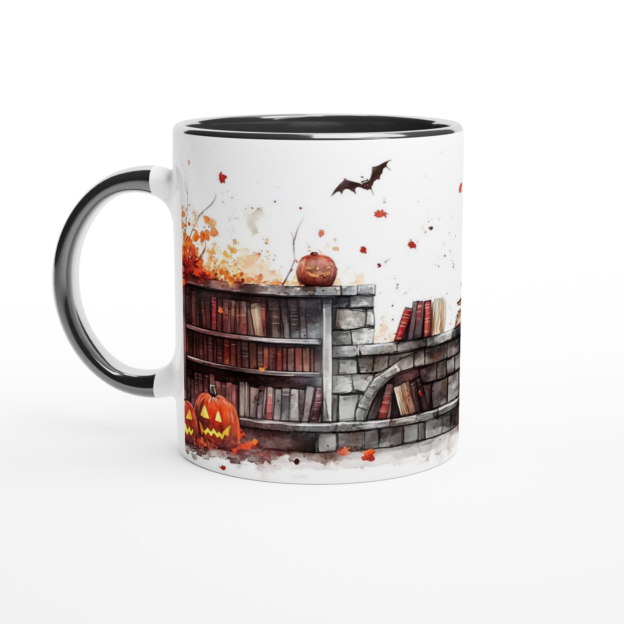 Mystisk Bibliotek Halloween Keramikmugg - Din Perfekta Höstfika i Valfri Färg! 4 212aa594-57c9-4166-93e2-899f1e48e7a5