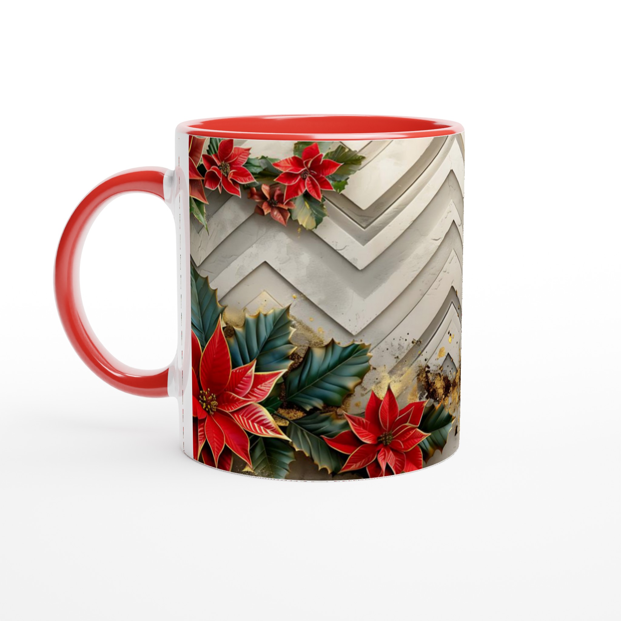 Vit 11oz keramisk mugg med julig prydnad i din favoritfärg 5 21428609-8a92-48bf-9fe1-54287bb94e39