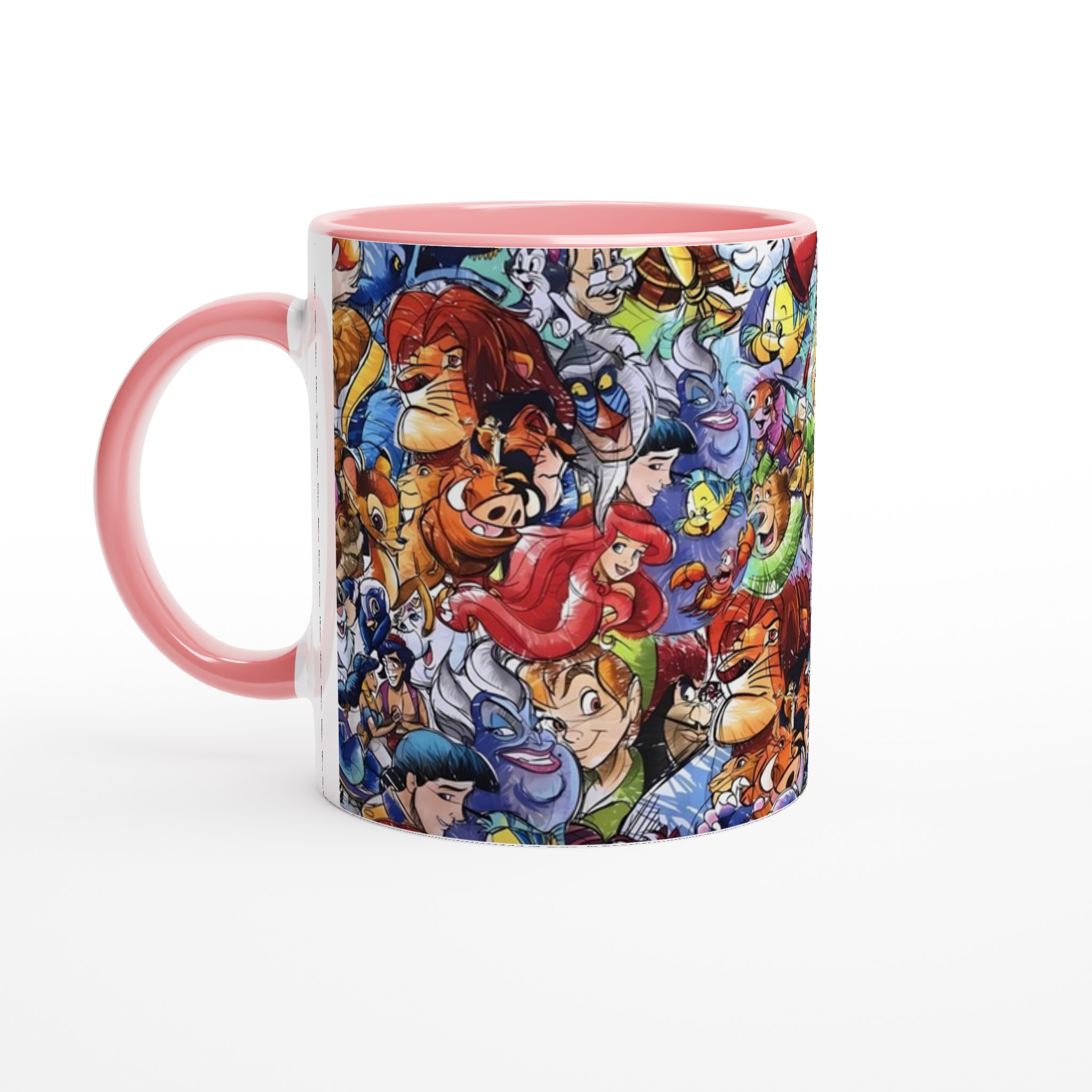 Vit 11oz keramisk mugg med färgstark, ikonisk Disney-karaktärsgalaxi – välj din perfekta färg! 6 2156fa69-51c7-4ca8-aeed-e644558b1e53