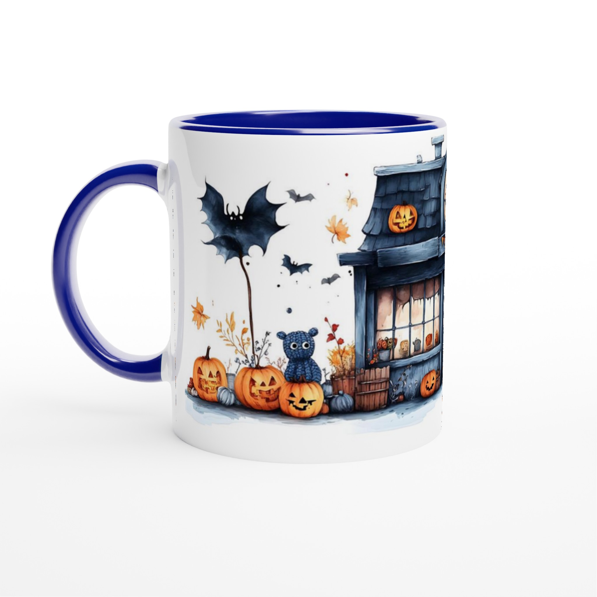 Mysig Halloween Mugg – Spöklikt Huset & Pumpor för Skrämmande Goda Drycker 2 216cf586-b6e3-4118-bfc3-270cb3f44622