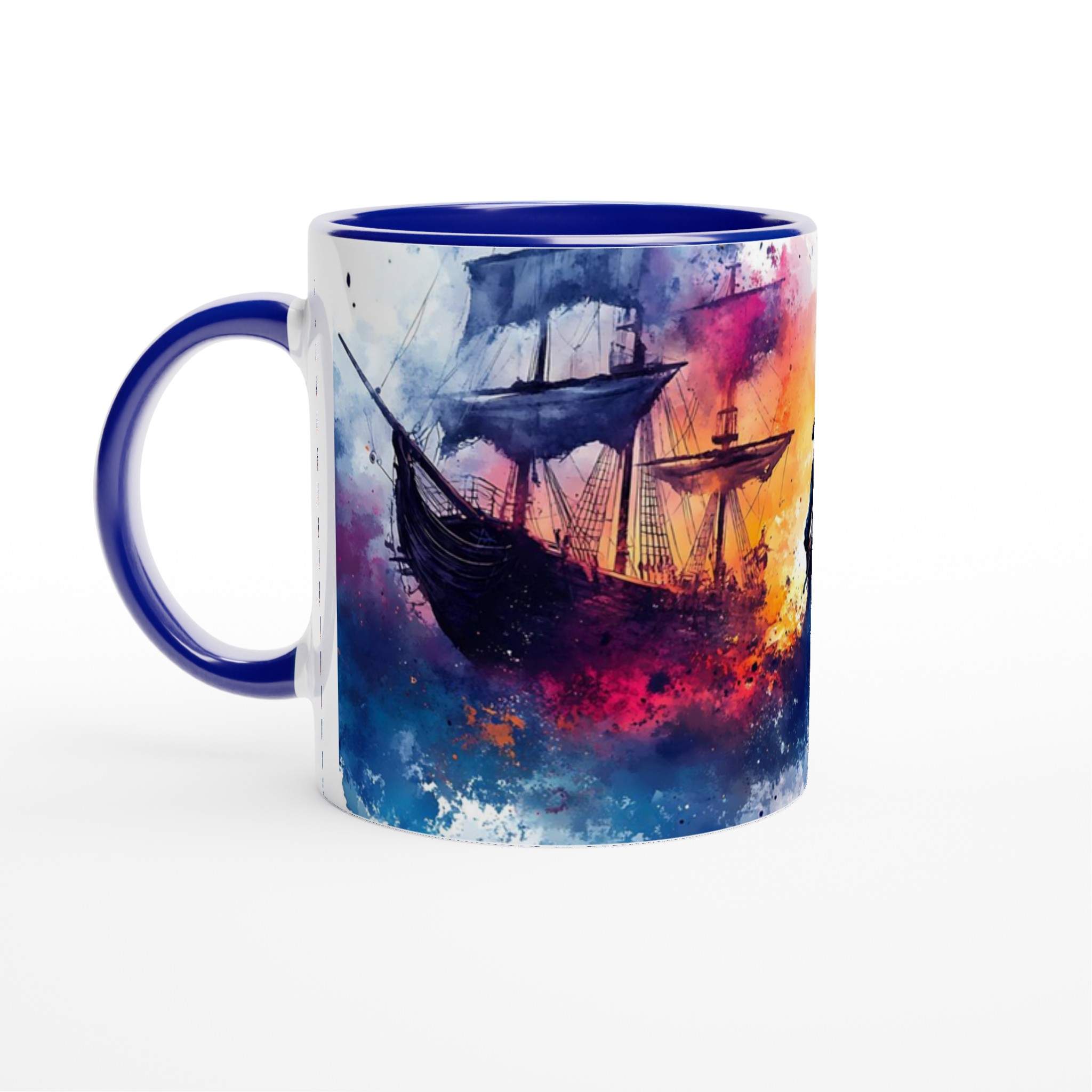 Pirate's Voyage Watercolor Mugg – Äventyrlig Keramikmugg i 7 Fantastiska Färger 2 218367b0-ac02-4001-a7d9-8bebb070031b