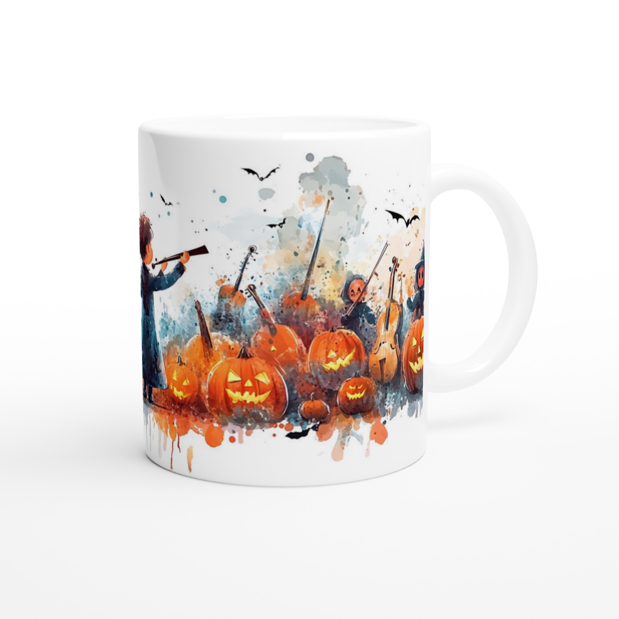 Magisk Halloweenorkester - Charmig 11oz Keramikmugg i ditt val av sju festliga färger 9 219a2858-6fd9-420d-be4d-e384e7e5c241