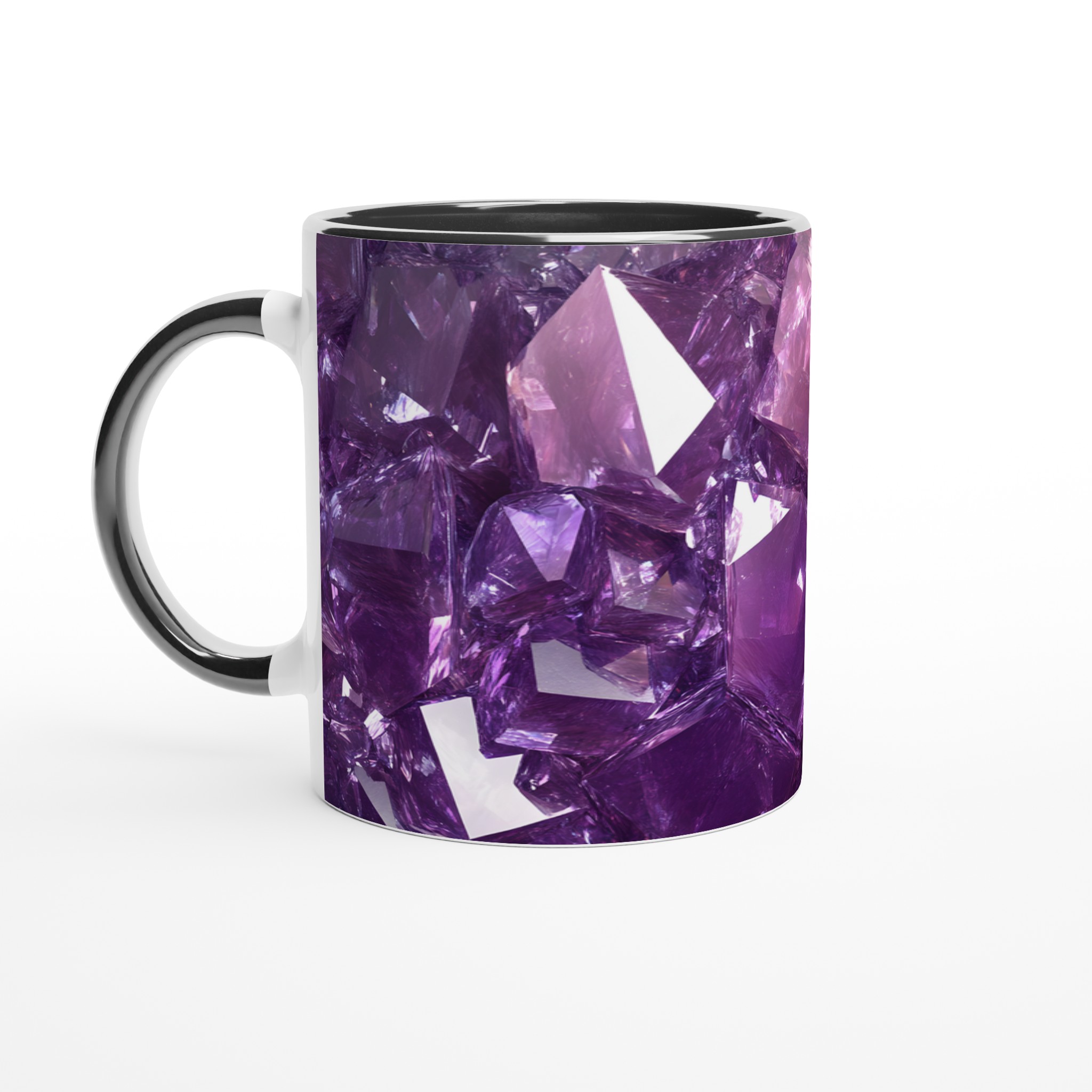 Ametistglänsande Keramisk Mugg – 11oz Kristallklar Design i Flera Färger 4 21db13a8-96e7-4561-9ba5-c1fd38544214