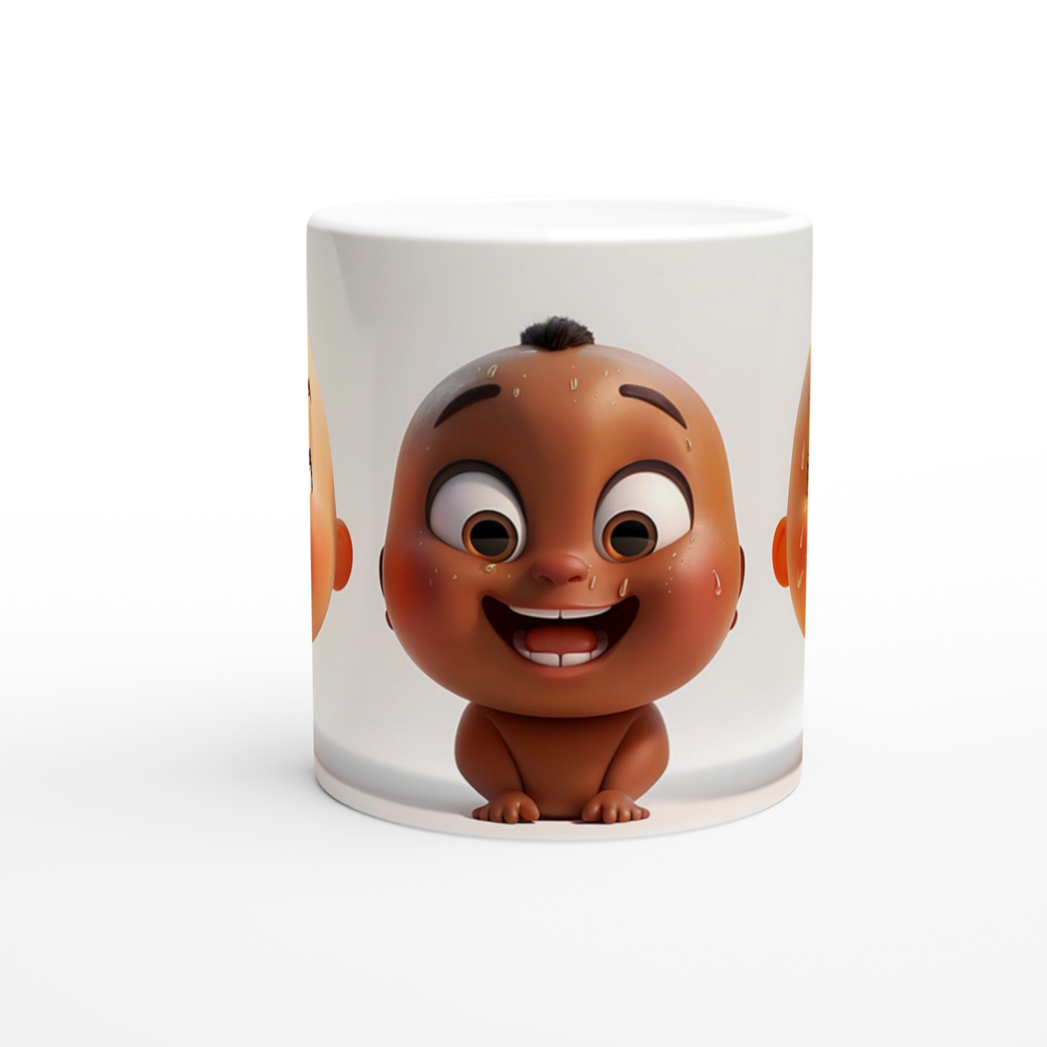 Glad Baby Mugg - Söta & Glada Ansikten på Vår 11oz Keramikmugg 8 21e93b9f-ef33-4bc6-bad0-844185a38f51