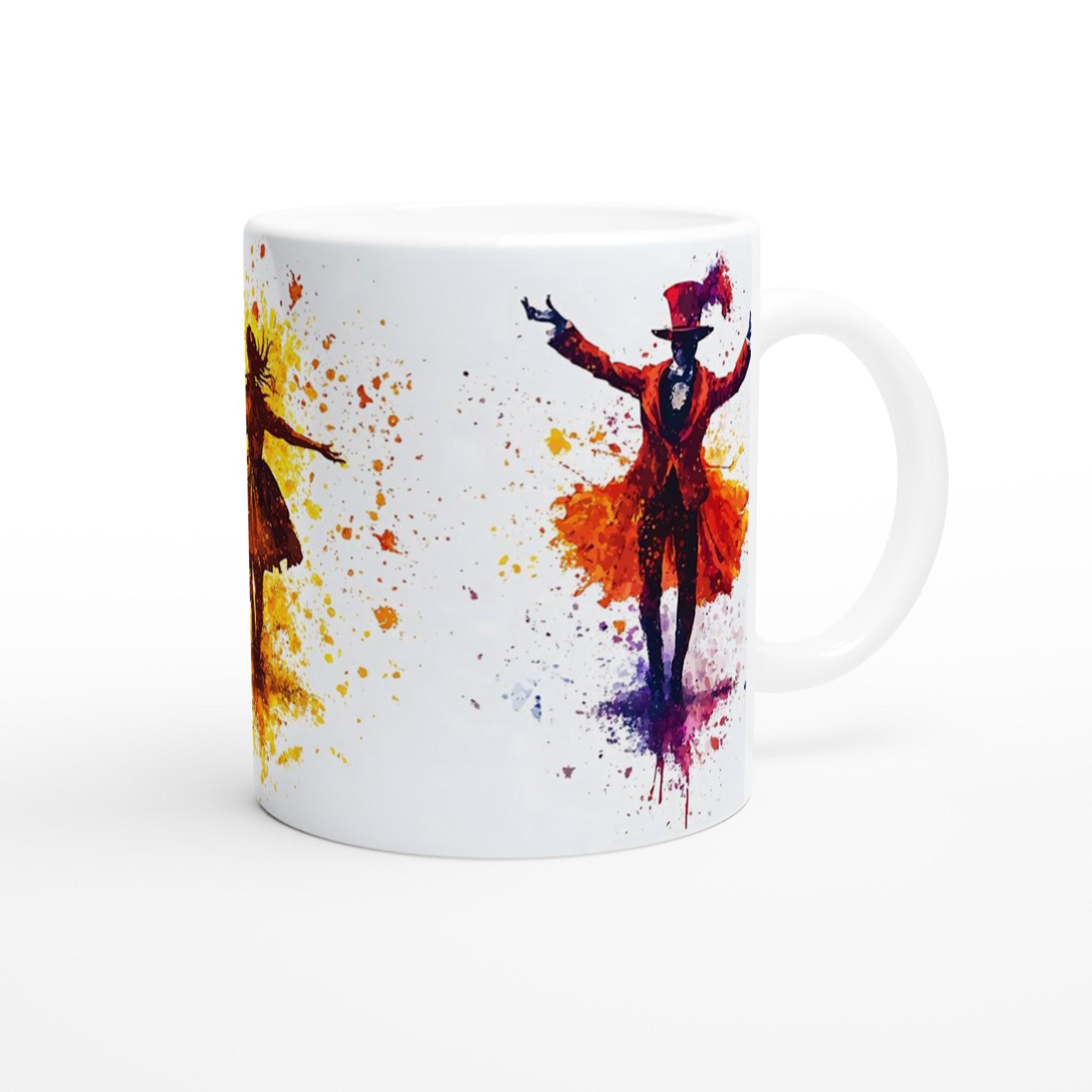 Magisk Scenshow Mugg - Konstig Vattenfärg Cirkus & Teaterdesign i Färgstarka Splash, Välj din nyans 9 227c100c-705c-41e2-8227-9460b6895b57