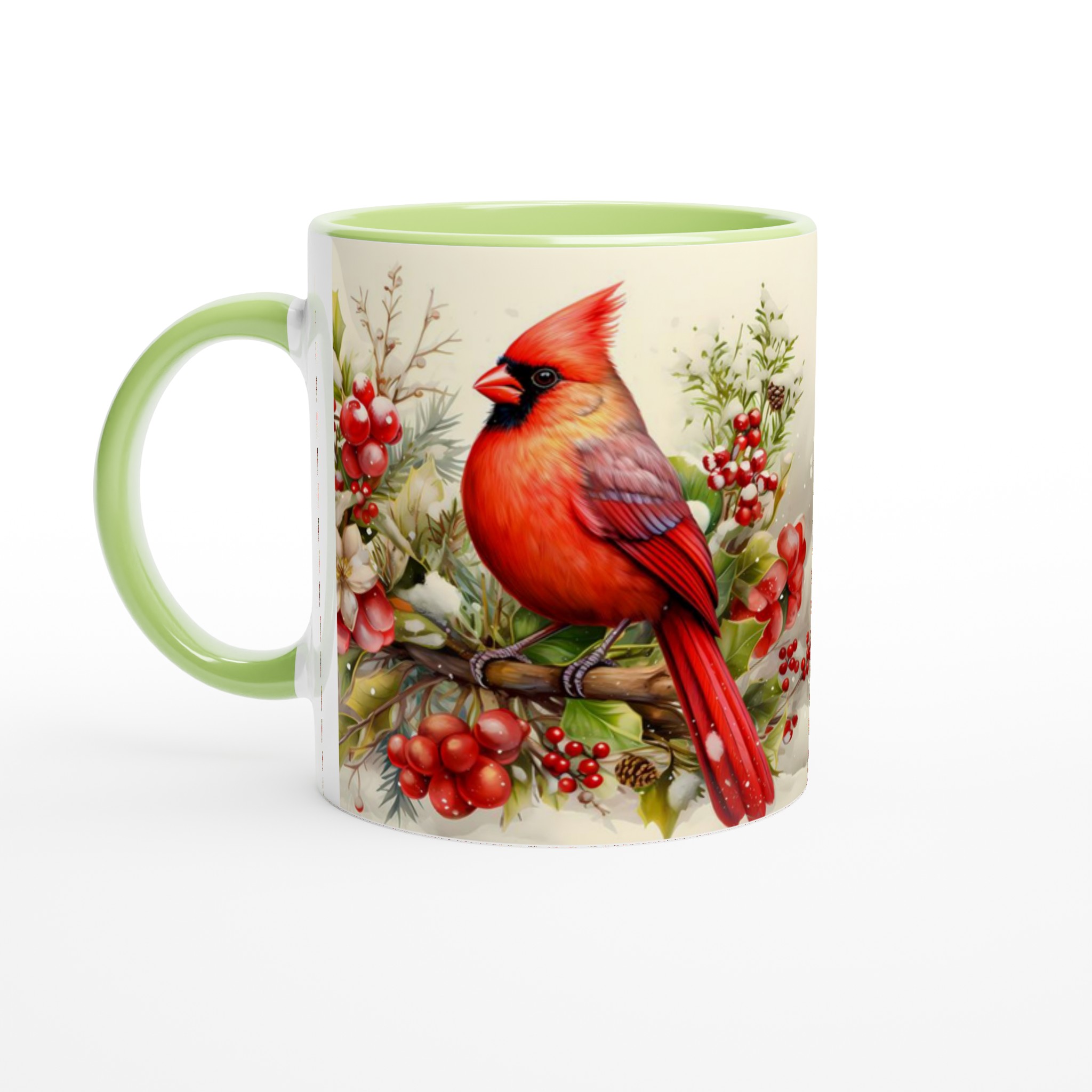 Kardinal i Vinterland Mugg - Levande Vinterdesign på 11oz Keramikmugg 7 227e1acc-7594-438c-95b9-be6a7cfb02f3