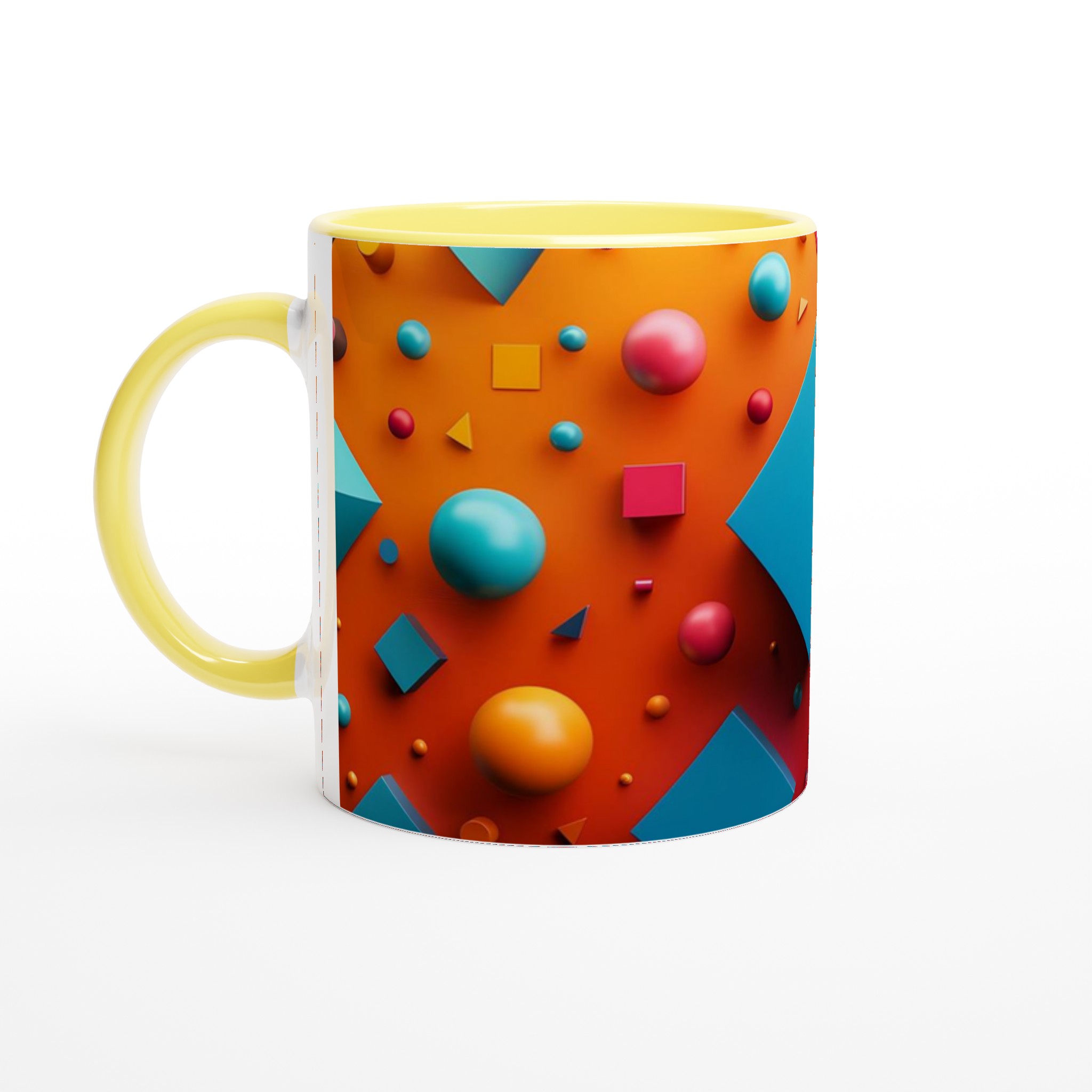 Abstrakt 11oz keramisk mugg – Välj din favoritfärg för en pop av lekfull geometri! 3 228ee812-117e-468a-ba6b-6dacb1dd99ab