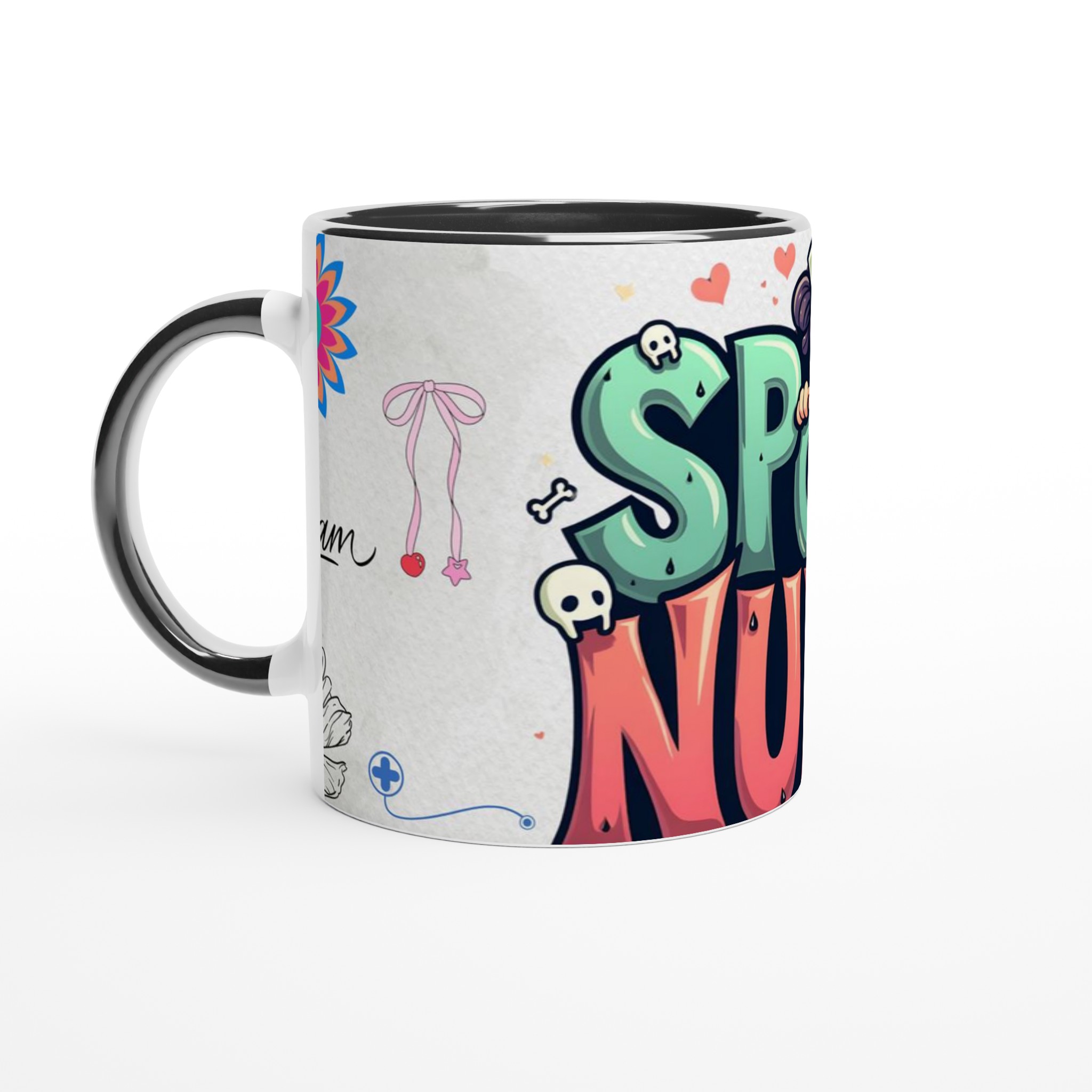 Spooky Nurse 11oz Keramisk Mugg – Färgstark, Lekfull & Perfekt för Alla Humör 4 22c914f6-9e03-4a73-91bb-0e3addefa312
