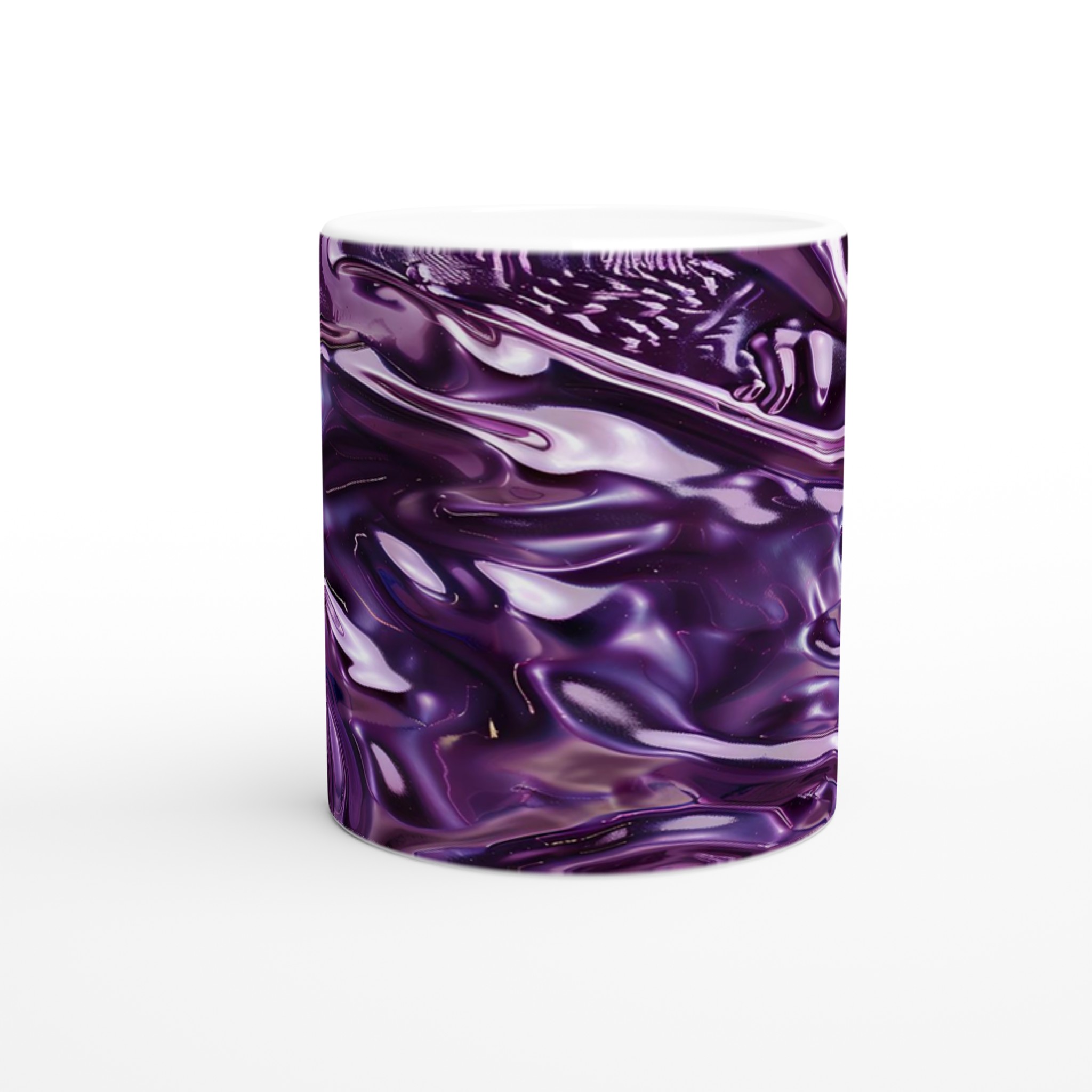 Abstrakt Lila Våg Mugg – 11oz Keramisk Mugg i Valfri Färg för En Modern Touch 8 22d3a843-a327-404d-9382-193a415d33b8