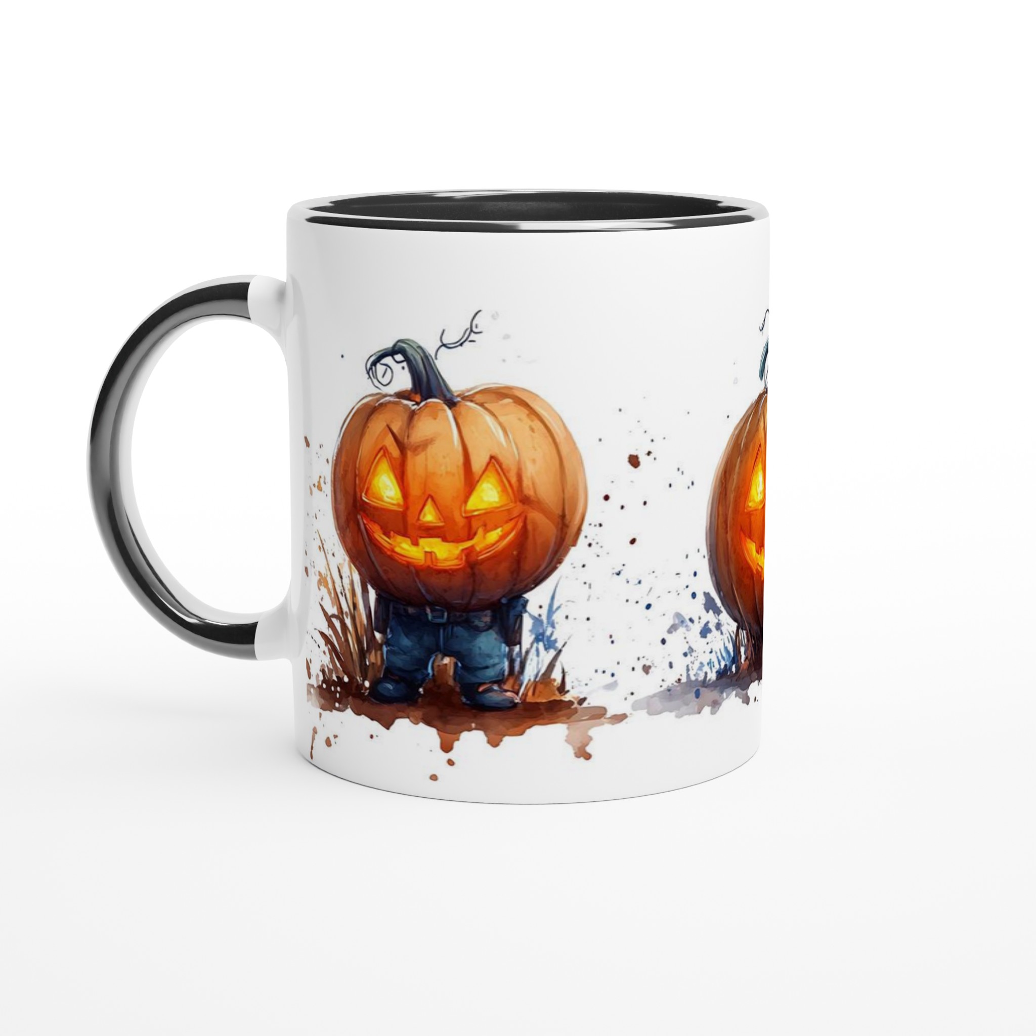 Utsökta Akvarell Pumpa Karaktärer 11oz Keramisk Mugg – Unik Halloween Design för Kaffe- och Temys 4 22ef5eb1-f231-408f-a2d3-bb8b4af4d54a