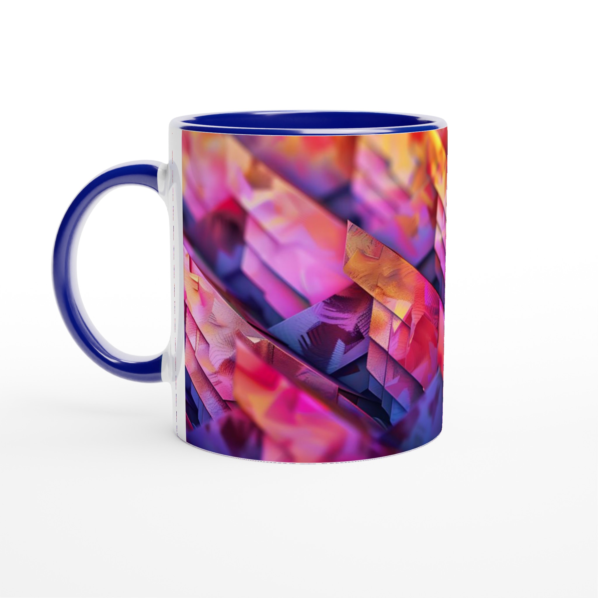 Abstrakt Mosaik Keramisk Mugg – Konstfull Design i Väljbara Färger, 11oz 2 231c4131-a559-440d-94d0-1aac69e06dd7