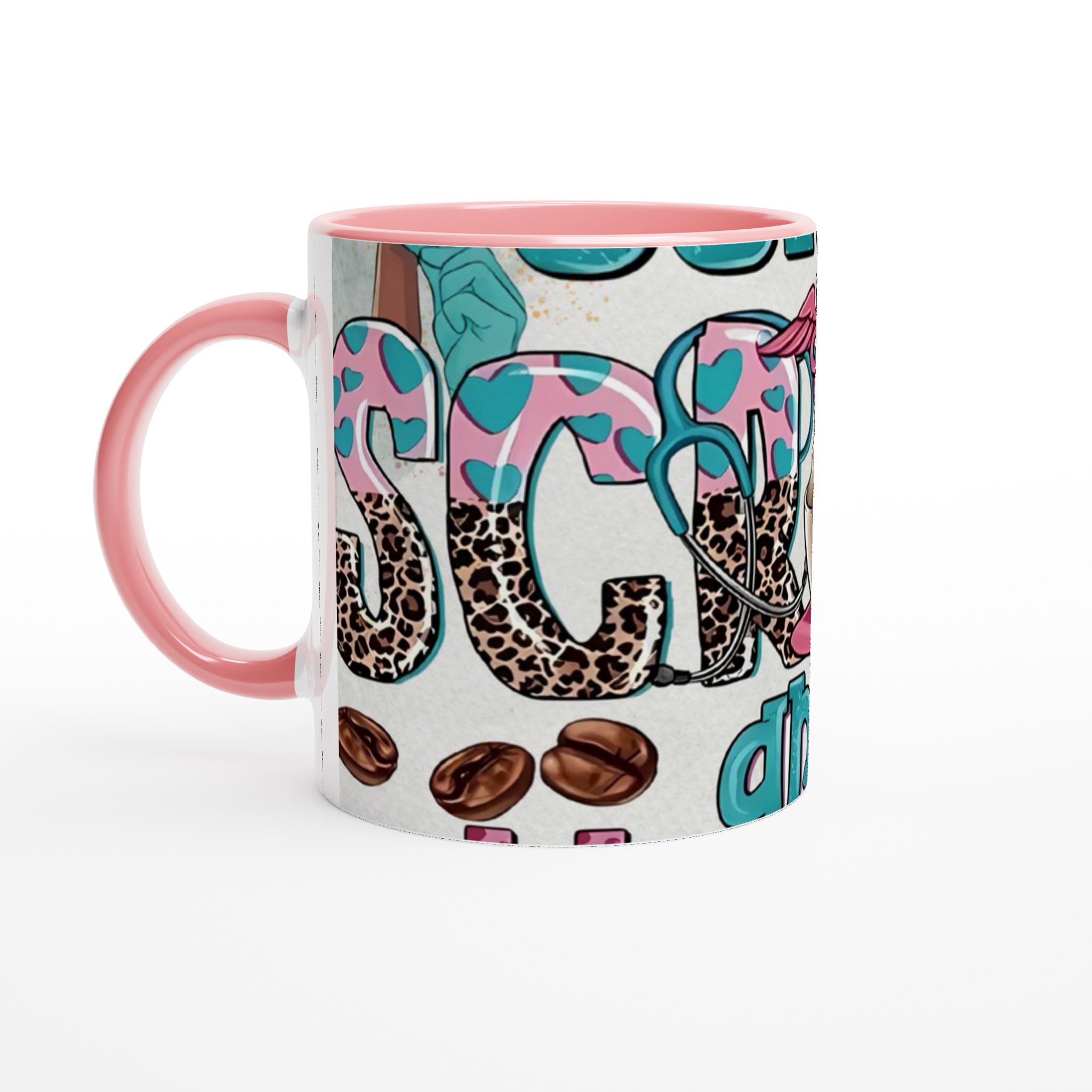 Vit 11oz keramisk mugg med lekfull leopard- och hjärtmönster – välj din perfekta färg 6 23510d95-4b87-47ed-9e61-b7cdcd442768