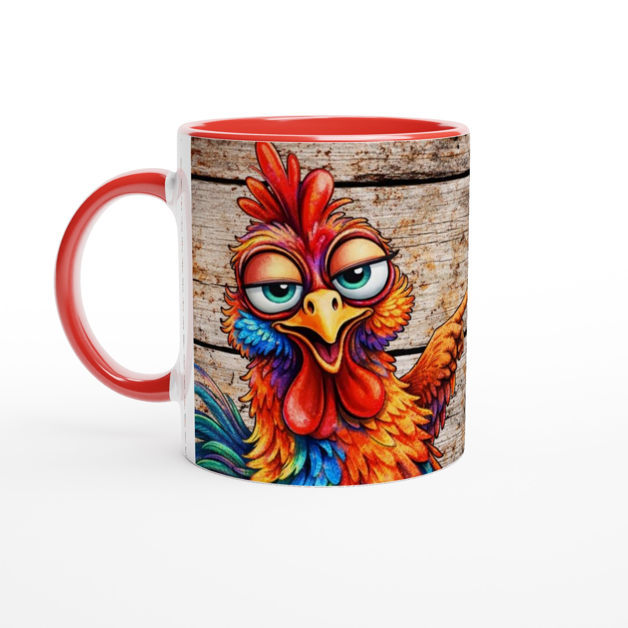 Färgstark keramikmugg 11oz med lekfull tupp och kraftfullt budskap i flera snygga färger 5 23691043-a632-4311-b7b5-397ba5e79193