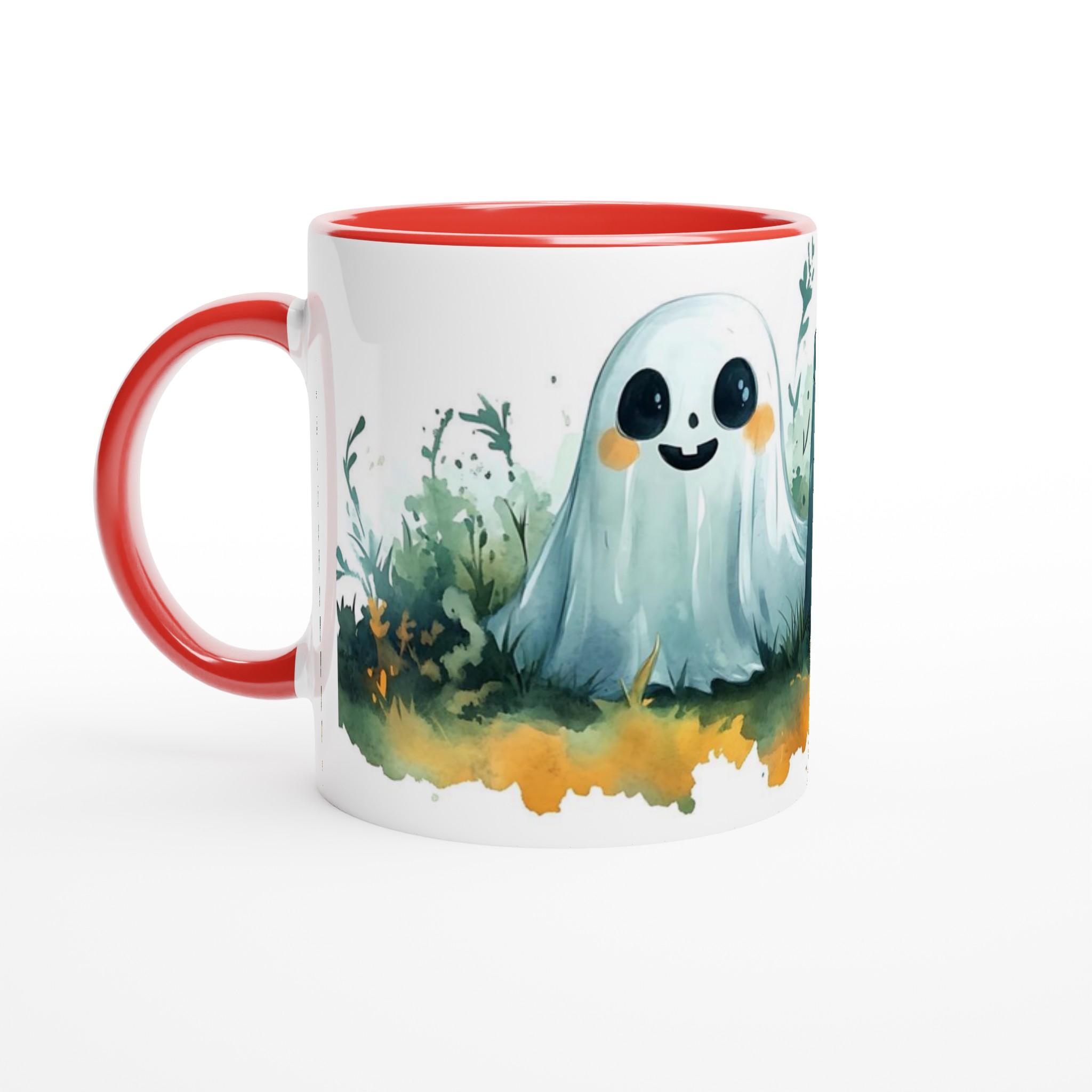 Söt Halloween Spökmugg i Akvarell – Charmig Keramikmugg för Kusliga Kaffestunder, Välj bland Flera Färger 5 23860ee2-e60f-4560-8079-ac4f54648ac7