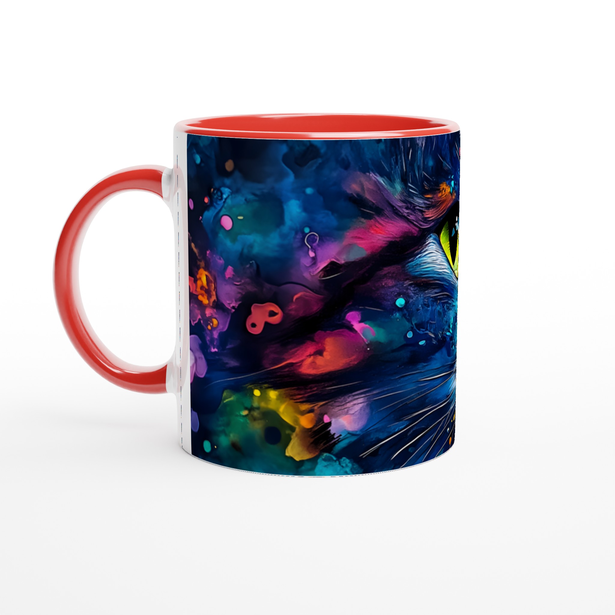 Konstfull Kattmugg: Levande Akvarell & Blommor – 11oz Keramisk Kaffemugg i Valfri Färg 5 23880ff6-4ce0-4c8c-8731-8691c74ce39f