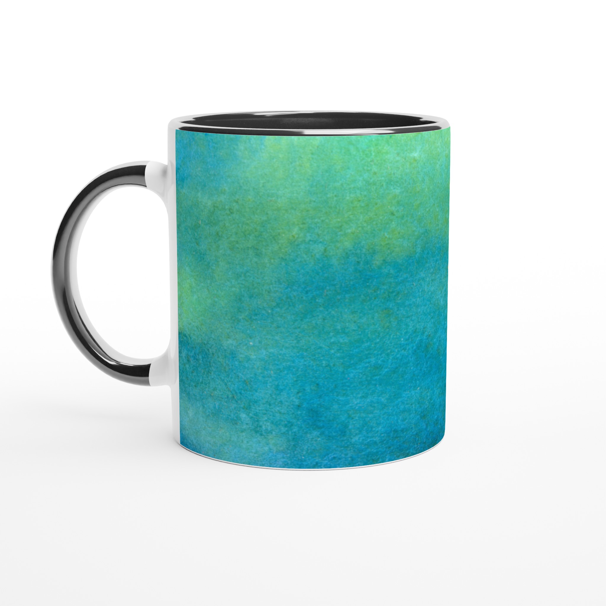 Vit 11oz keramisk mugg med levande blå och gröna akvarelltoner – välj din favoritfärg 4 238aa25b-5775-4149-ab31-8e35298a3769