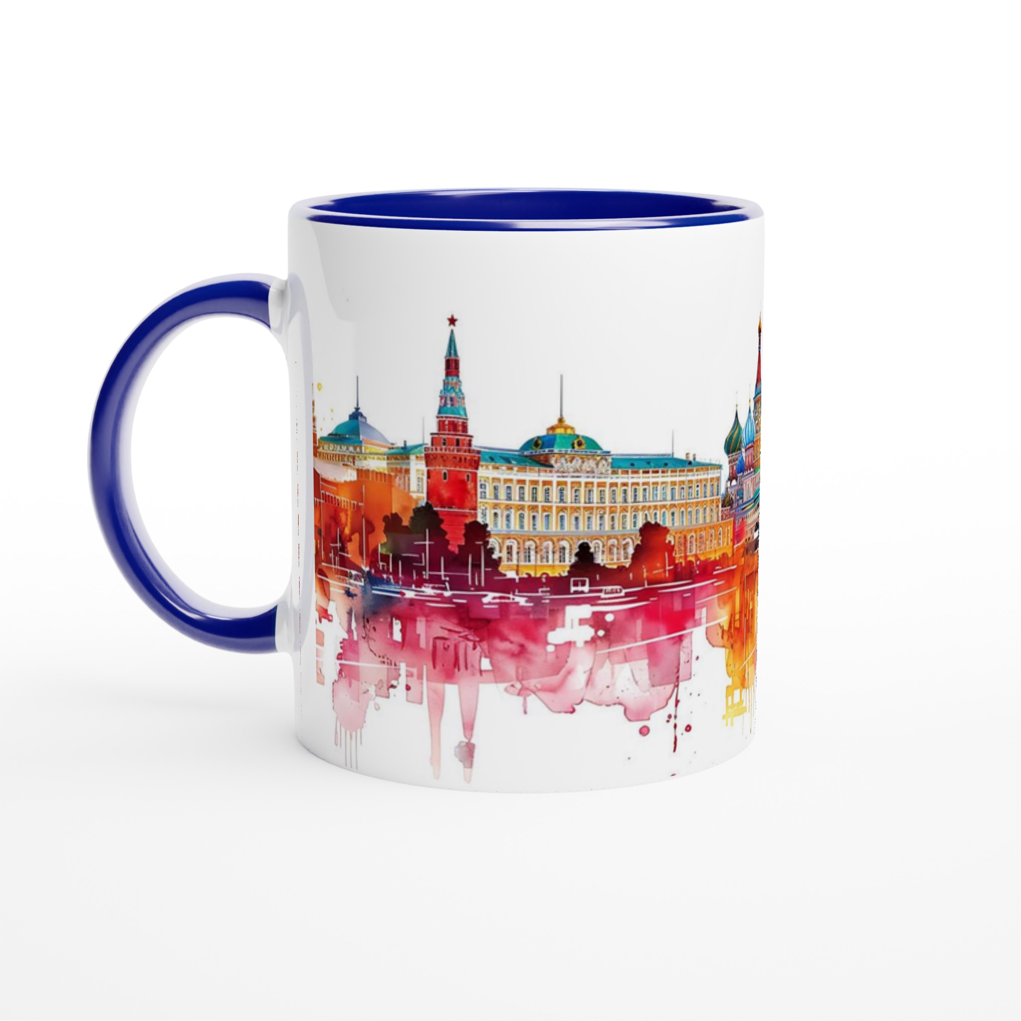 Abstrakt Moskva Vattenfärg Mugg - Livfull Stadsbild i Regnbågens Färger 2 23a16bcb-9bf0-4274-9637-84cbf9cc5ad9