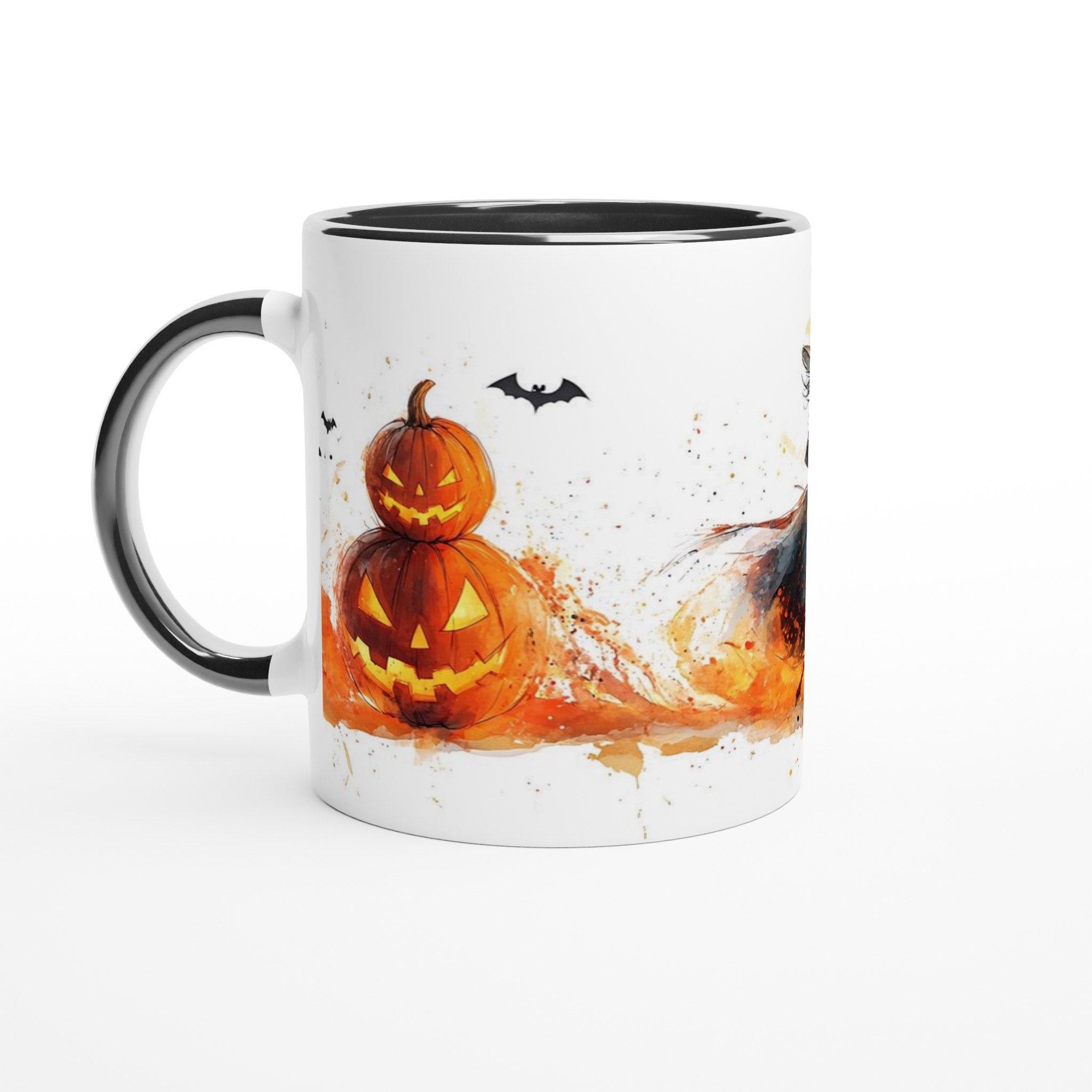 Spooky Watercolor Halloween Witch & Pumpkins 11oz Keramisk Mugg – Välj bland 7 Förtrollande Färger! 4 23dedb81-d9aa-41b4-8378-9bedc5f4cef0