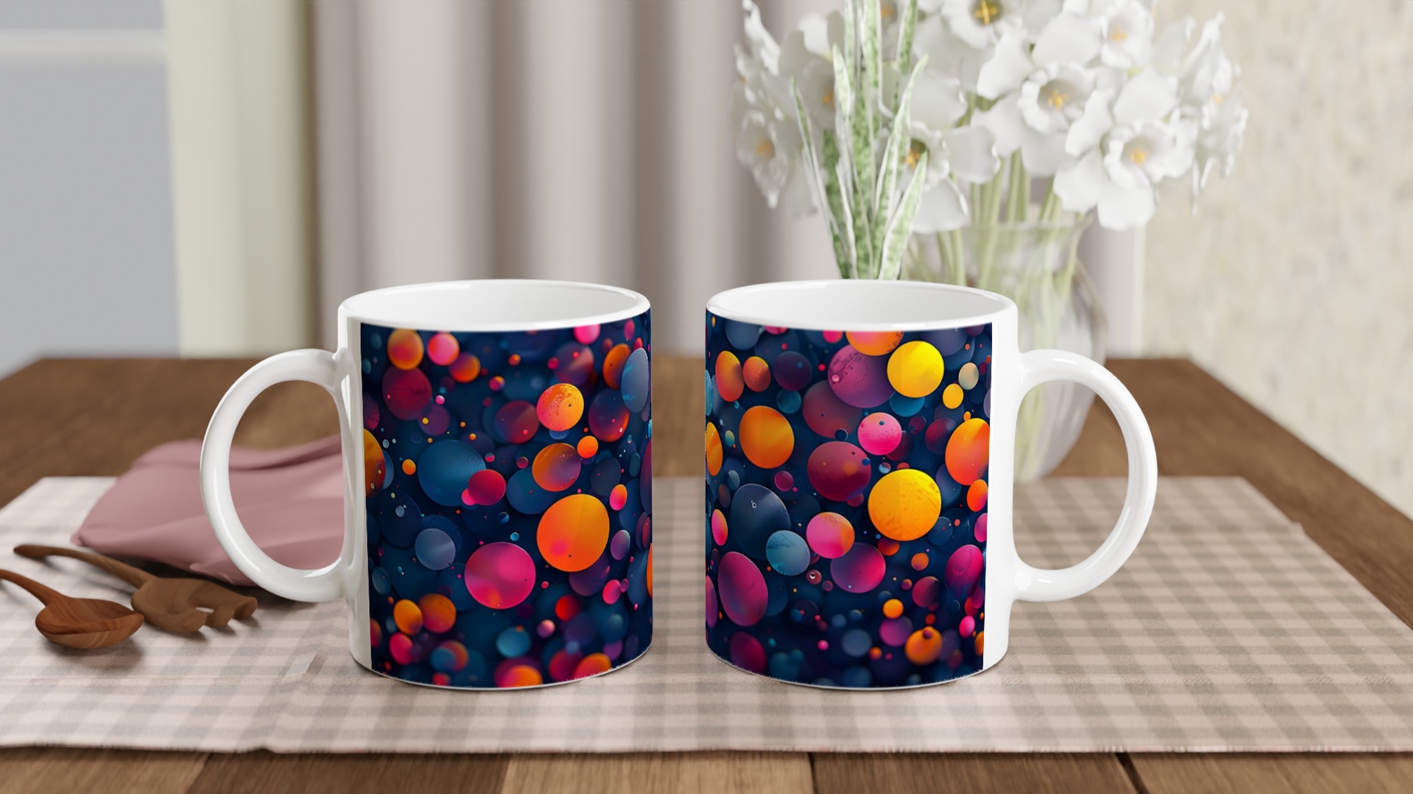 Abstrakt Bubbel Keramikmugg - 11oz Konstnärlig Kaffekopp i Flera Färger 10 23f32cb6-4165-41f4-9ccb-2a42c6b89d0f