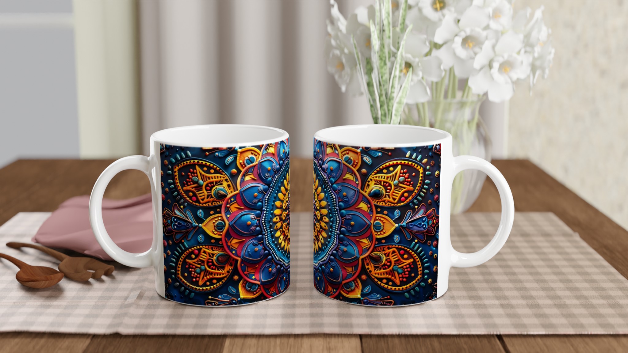 Konstfull Mandala Keramikmugg – Vibrerande Design för Färgstarka Stunder 10 2408ae1b-1bd1-4c8a-b7e2-23a9cc50f809