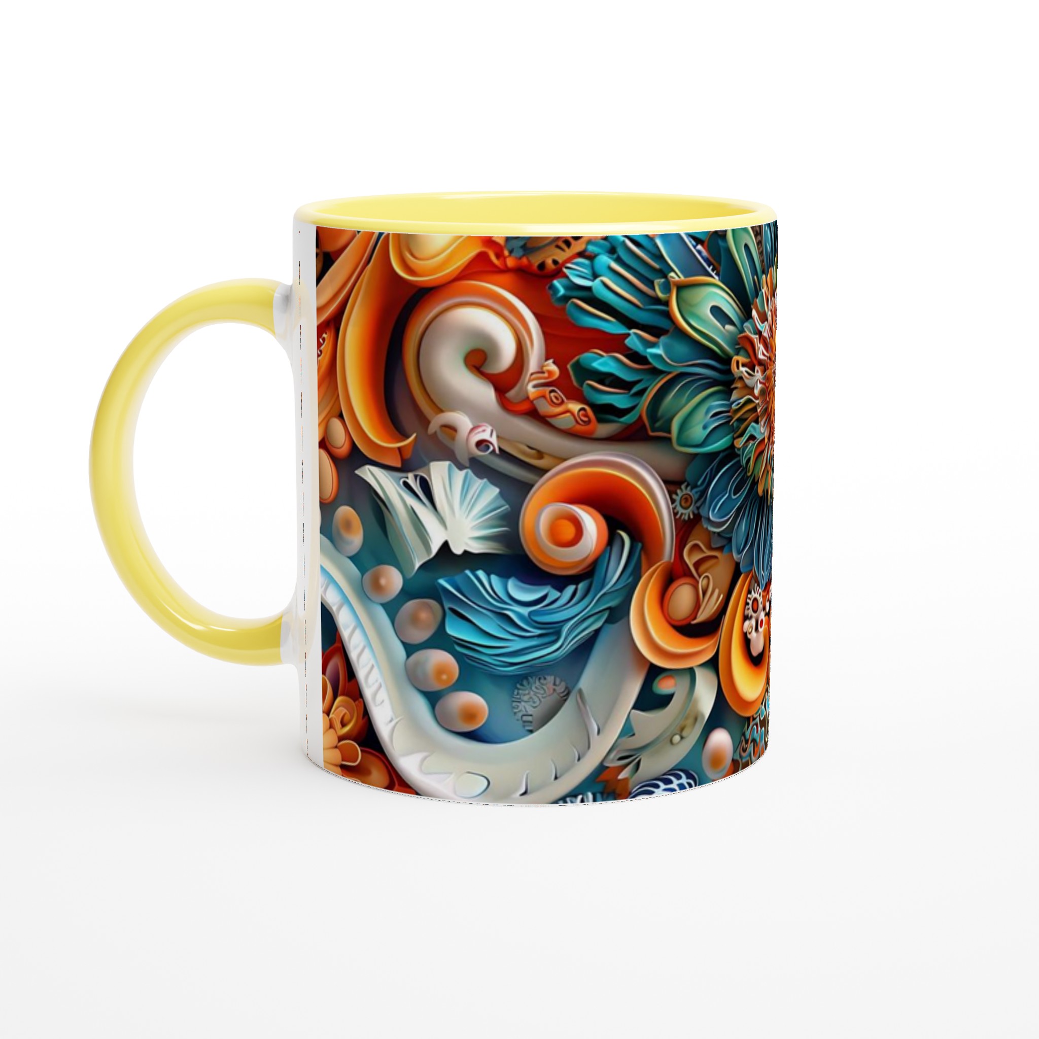 Abstrakt Mandala 11oz Keramikmugg – Livliga Färger för Din Kaffestund 3 242c94f7-d12a-486e-b671-38be8287810c